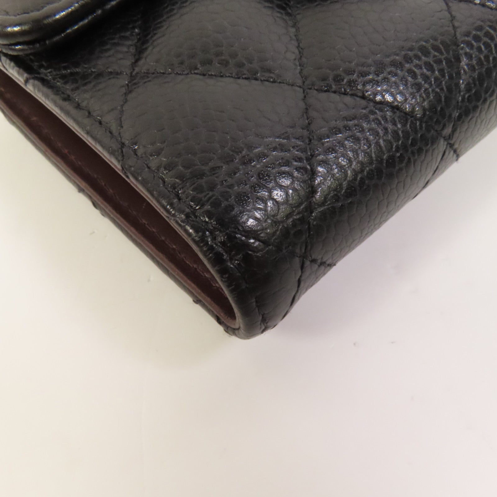 CHANEL 牛皮皮革Wallet金扣銀包