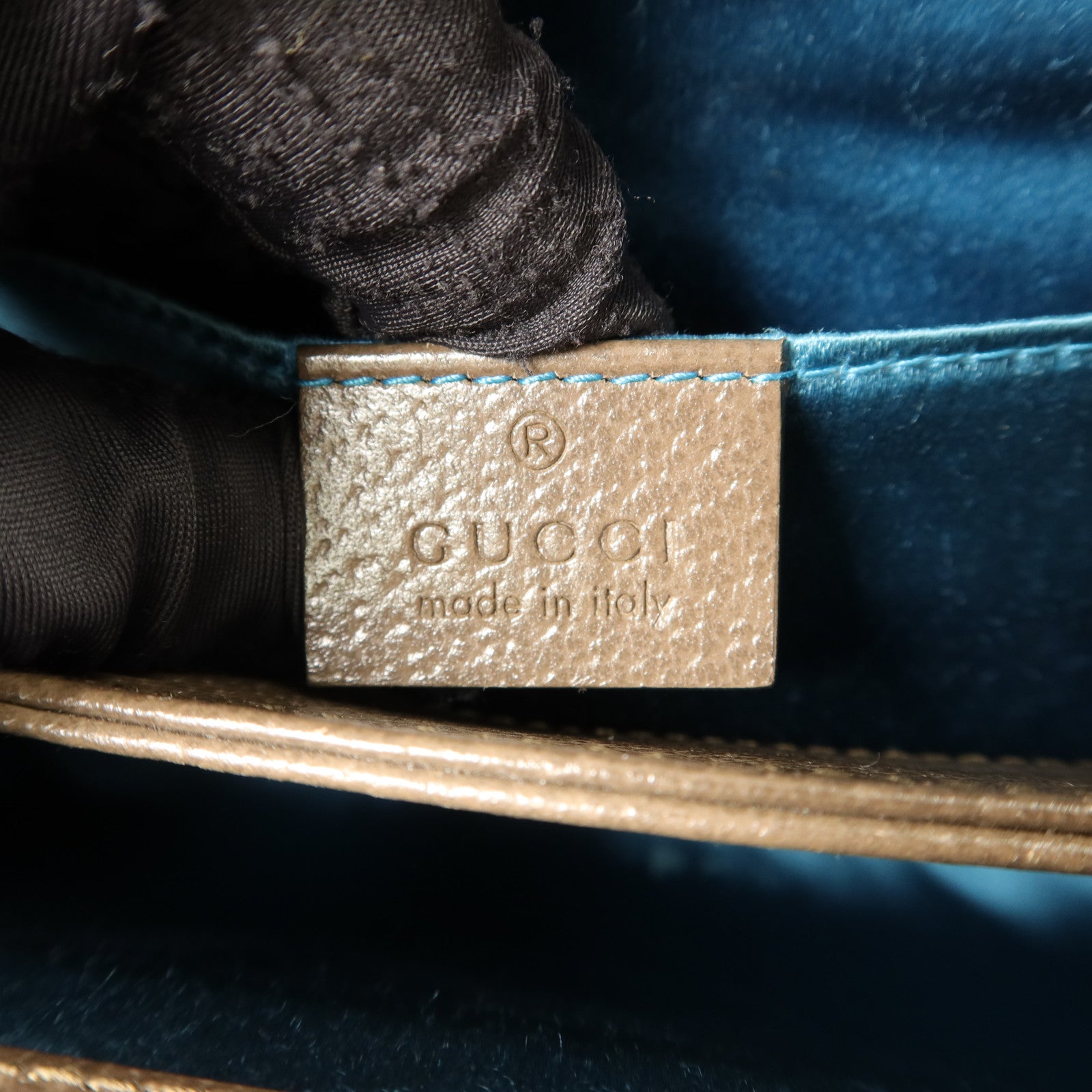 GUCCI 塗層帆布Ophidia GG Small鏈帶肩背袋