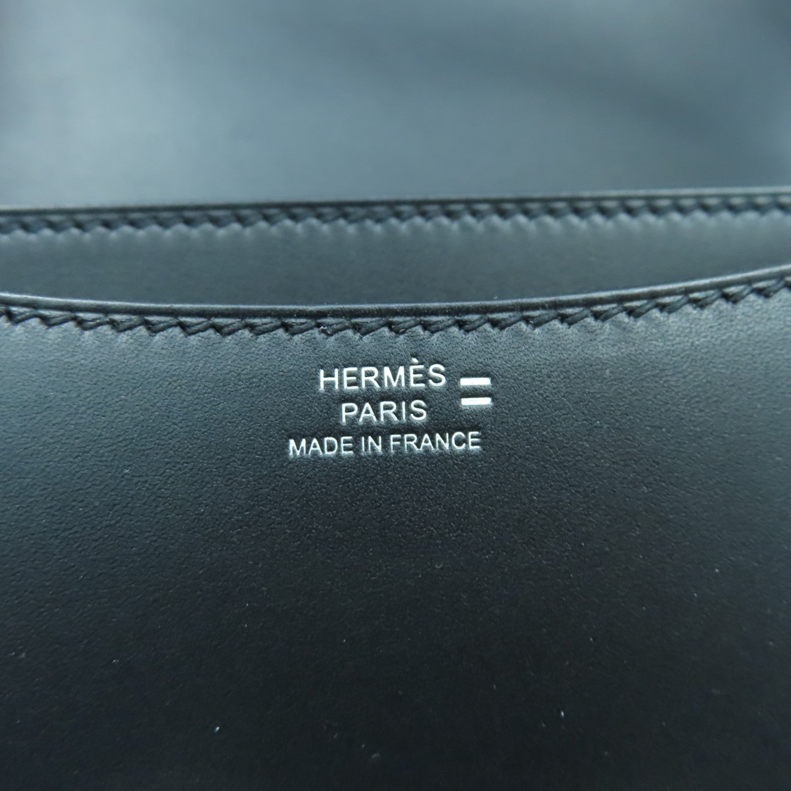HERMES 【激減優惠】Swift/Lizard皮革Constance Mini銀扣肩背袋黑色
