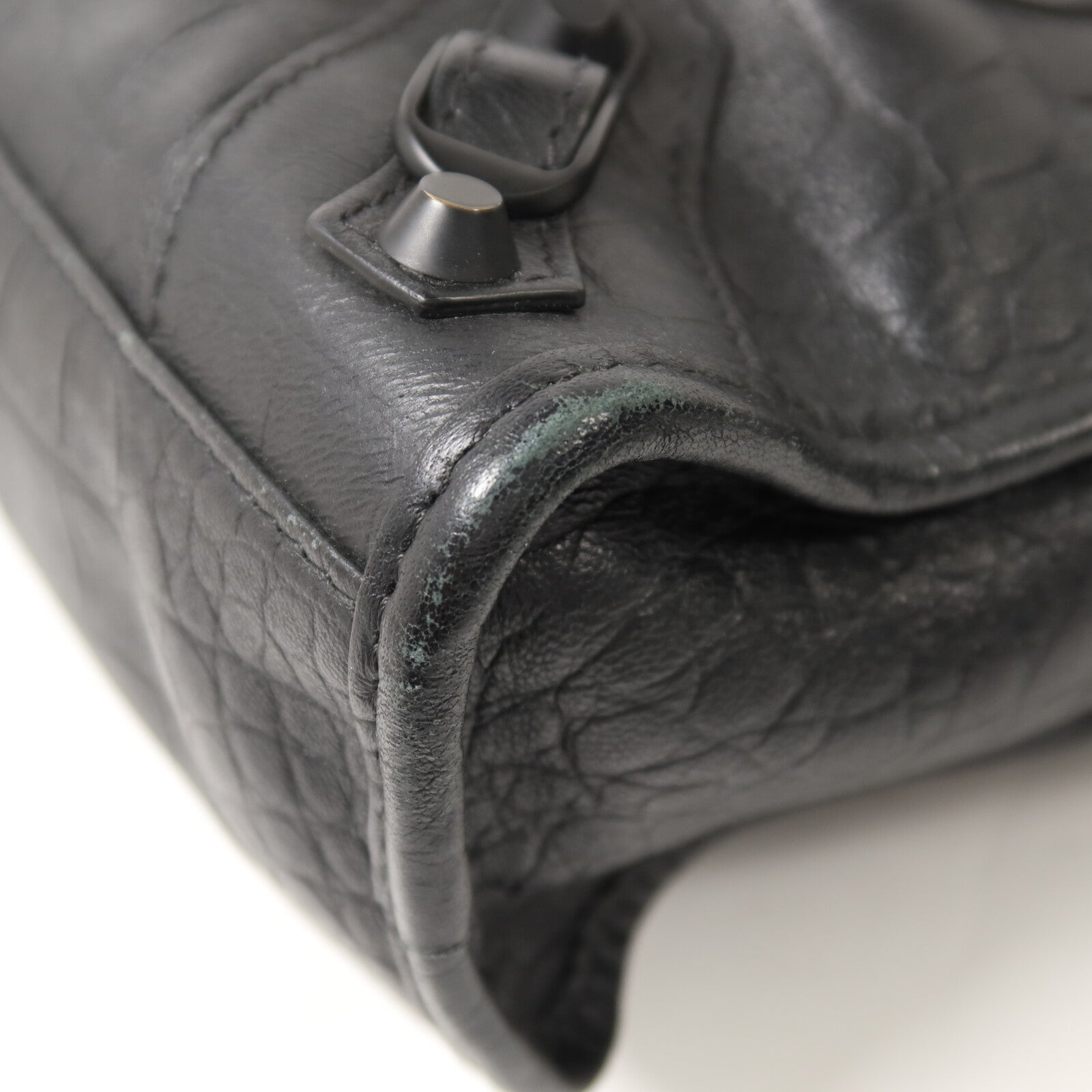 BALENCIAGA 牛皮皮革Mini City手挽肩背兩用袋
