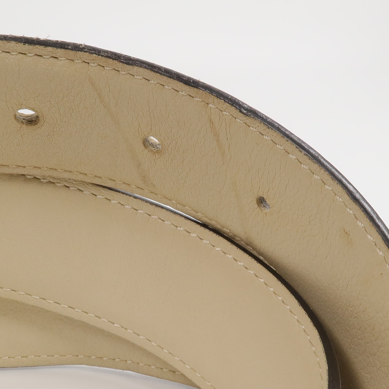 HERMES Epsom/Swift皮革H Speed Belt 90cm皮帶Beton/Nata