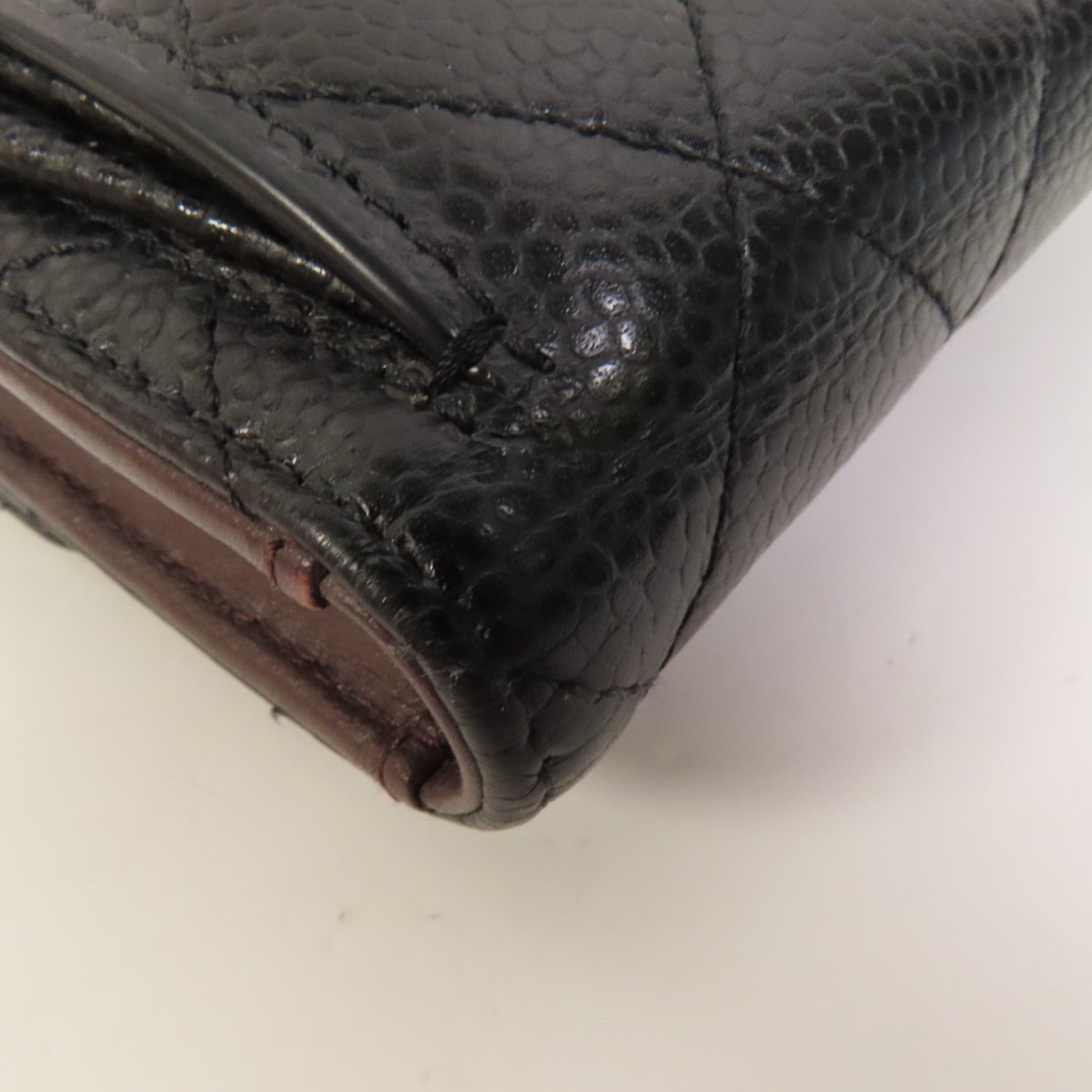 CHANEL 牛皮皮革Wallet金扣銀包