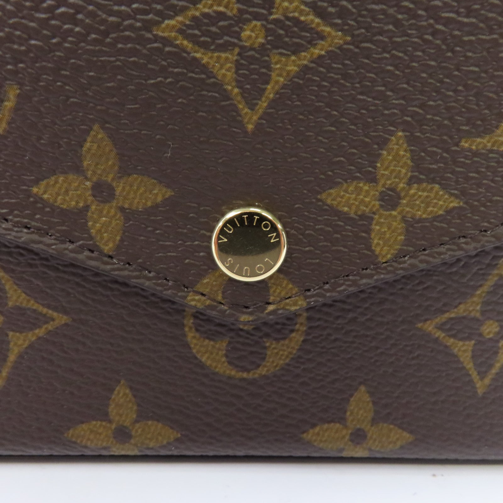 LOUIS VUITTON Monogram Pochette Felicie金扣鏈帶肩背袋