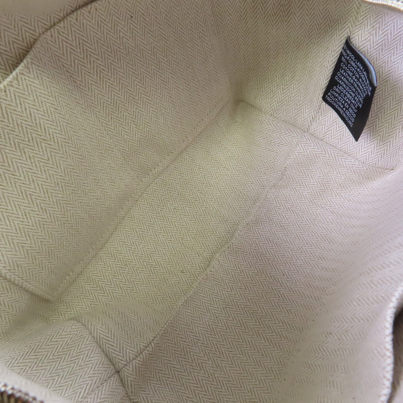 HERMES 帆布Bride A Brac Small Hand Bag銀扣手挽袋綠色/黃色