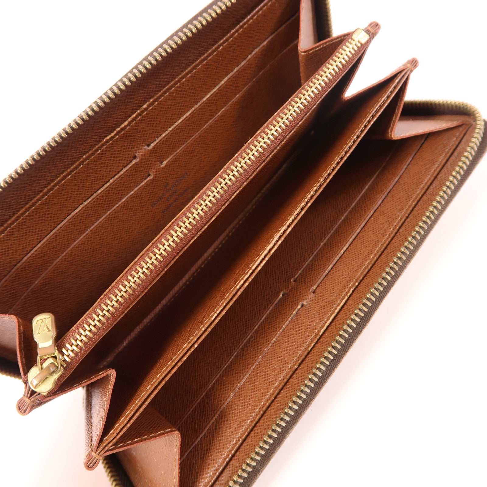 LOUIS VUITTON Monogram Zipper Long Wallet金扣長錢包