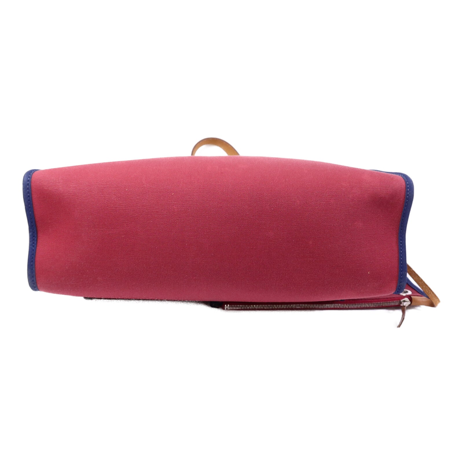HERMES 帆布Herbag PM手挽肩背兩用袋Rubis/Bleu Saphir