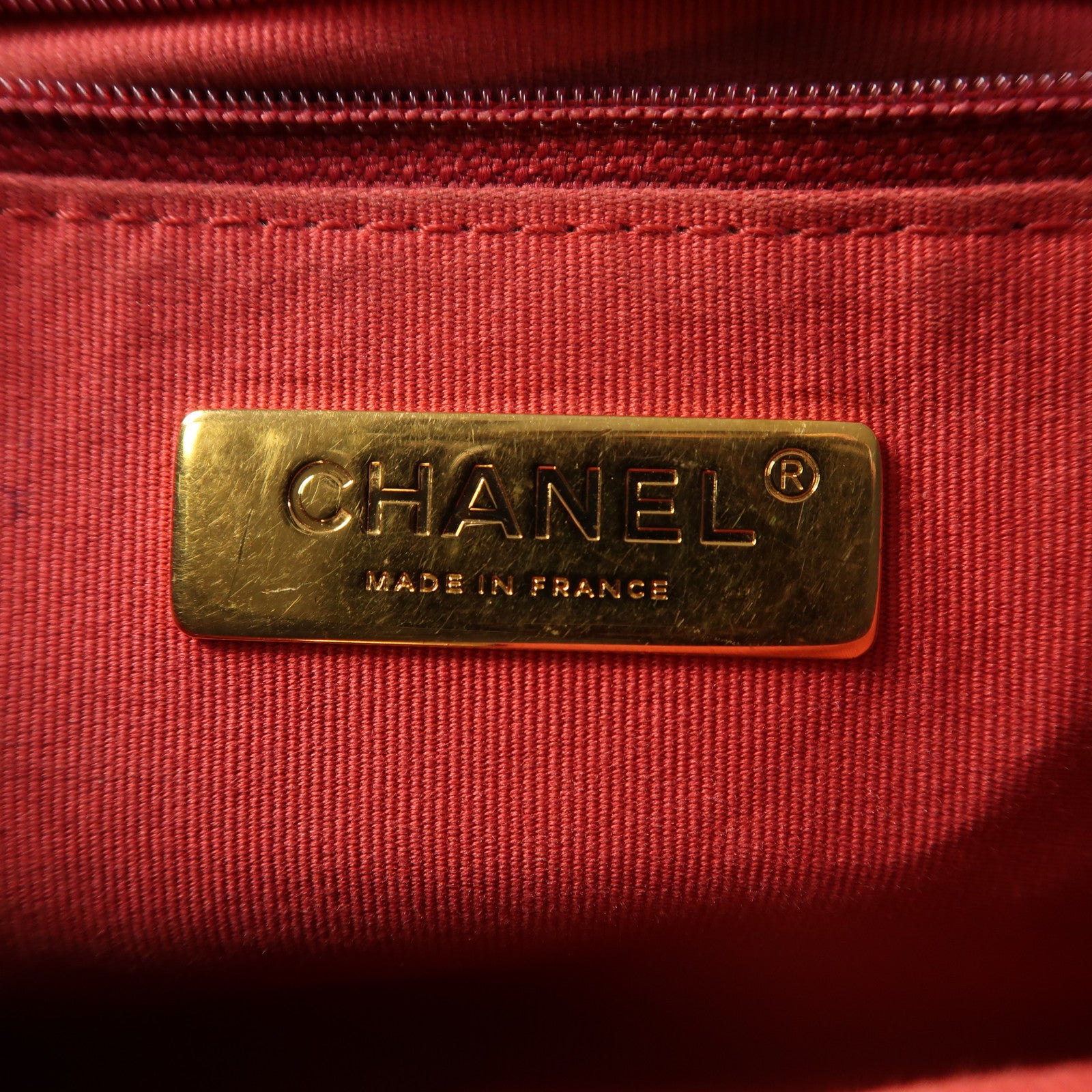 CHANEL 羊皮皮革C19 Medium手挽肩背兩用袋