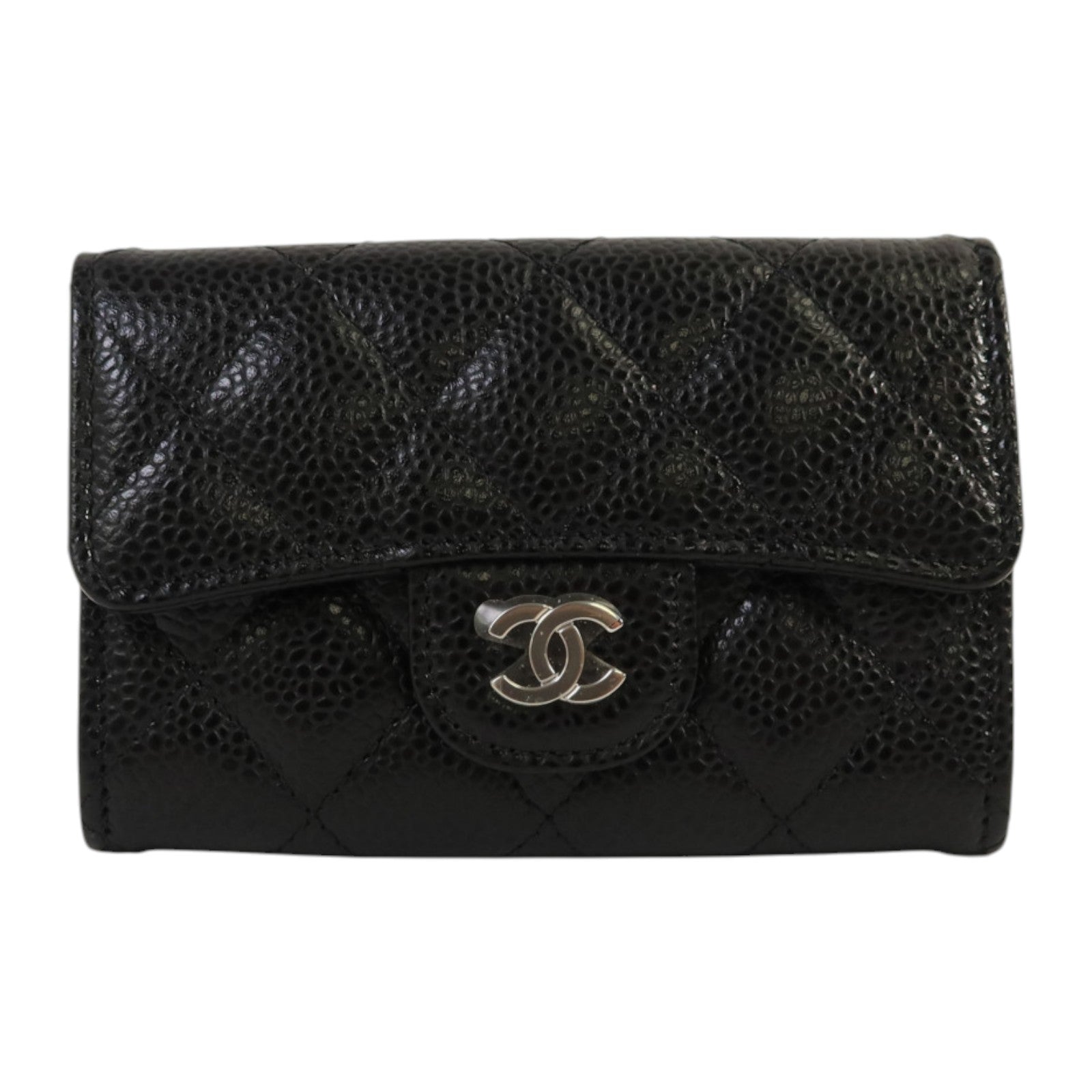CHANEL 牛皮皮革Classic Card Holder銀扣卡片套
