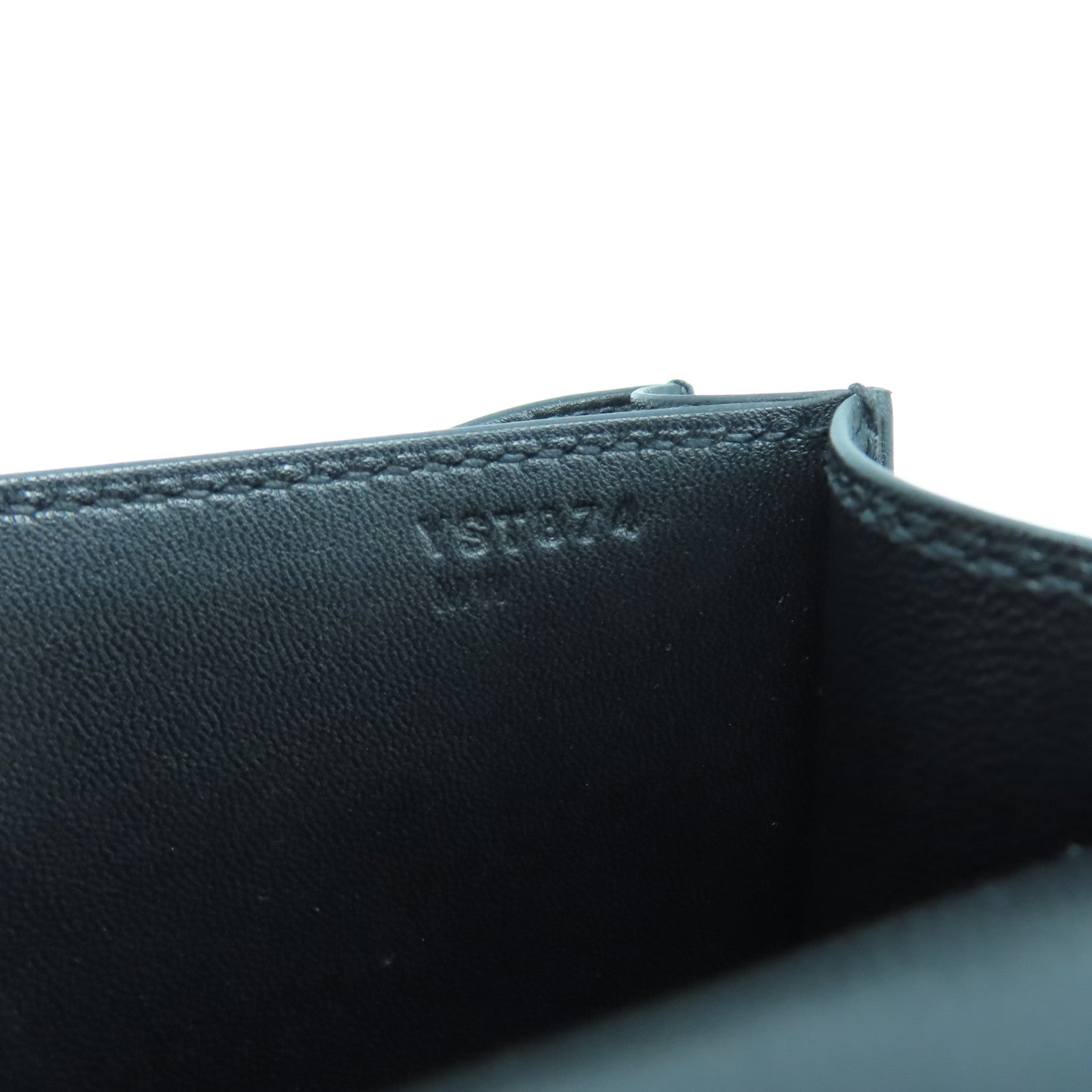 HERMES 【激減優惠】Swift/Lizard皮革Constance Mini銀扣肩背袋黑色