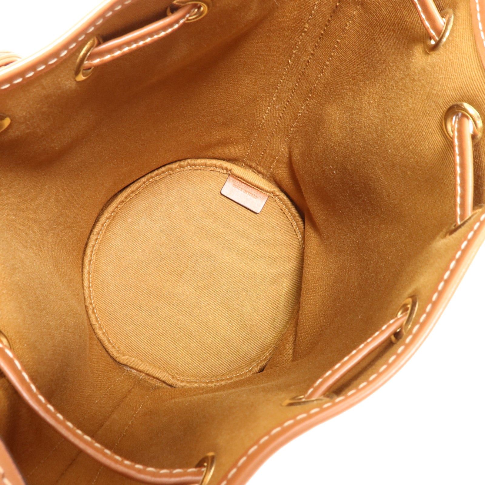 CELINE 塗層帆布Triomphe Drawstring Small Bucket金扣肩背袋