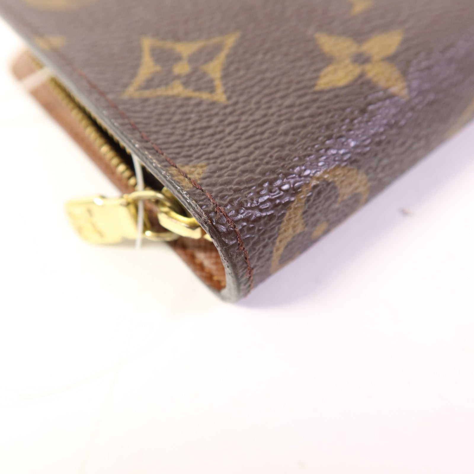 LOUIS VUITTON Monogram Porte Monnaie Zip Long Wallet金扣長錢包