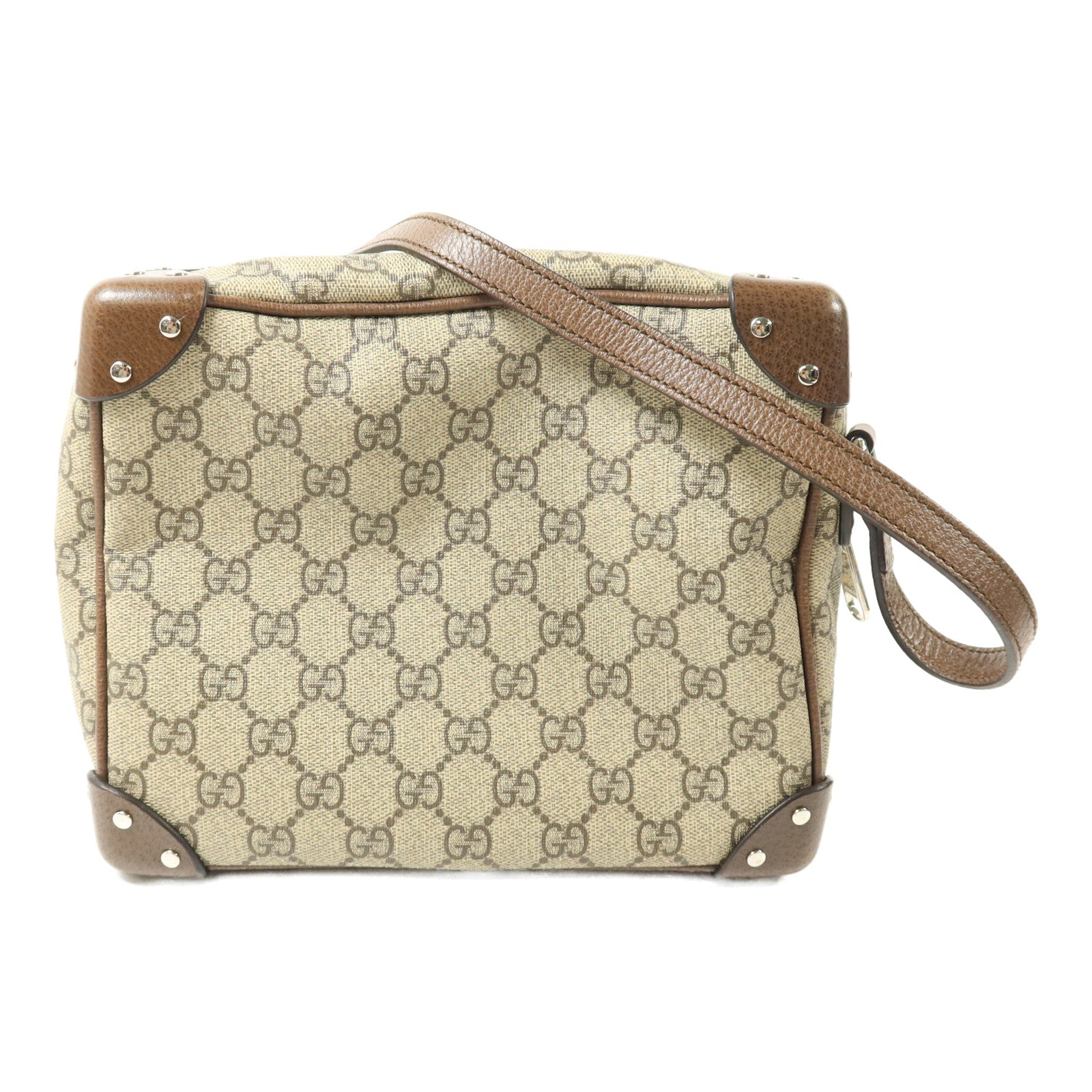 GUCCI 塗層帆布GG Supreme Shoulder Bag肩背袋
