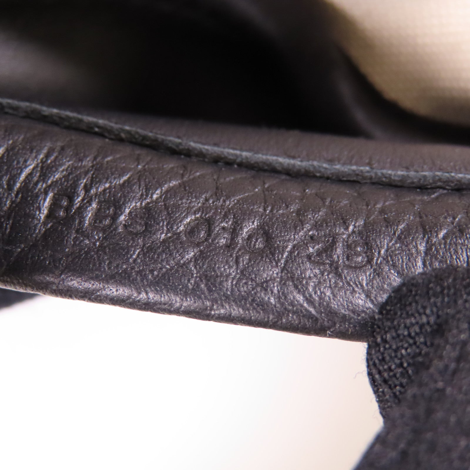 HERMES 帆布/Togo皮革Long Courrier Bag銀扣肩背袋Noir