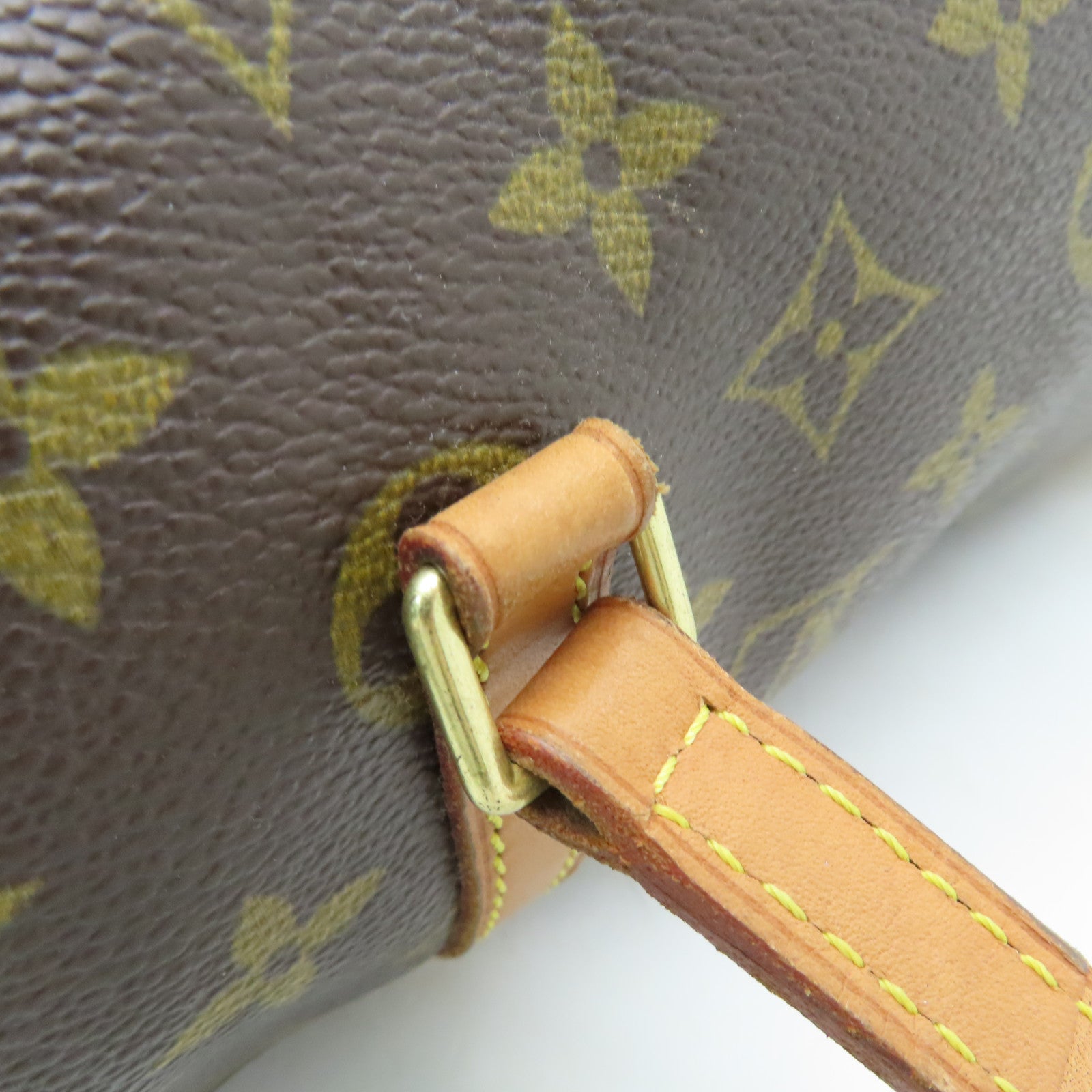 LOUIS VUITTON 【激減優惠】Monogram Papillon GM金扣肩背袋啡色