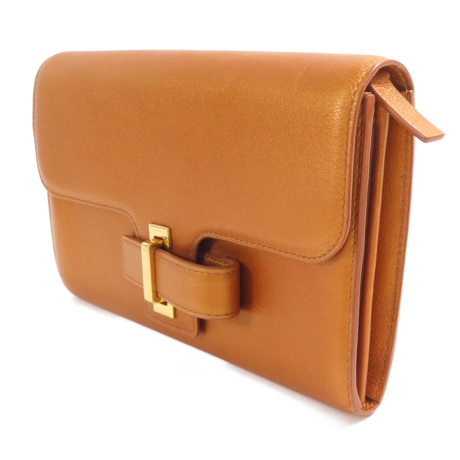 Delvaux 牛皮皮革Simplissime Long Wallet金扣長錢包