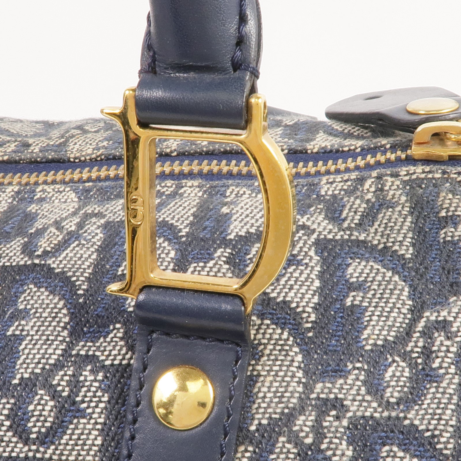 Dior 帆布Handbag金扣手挽袋