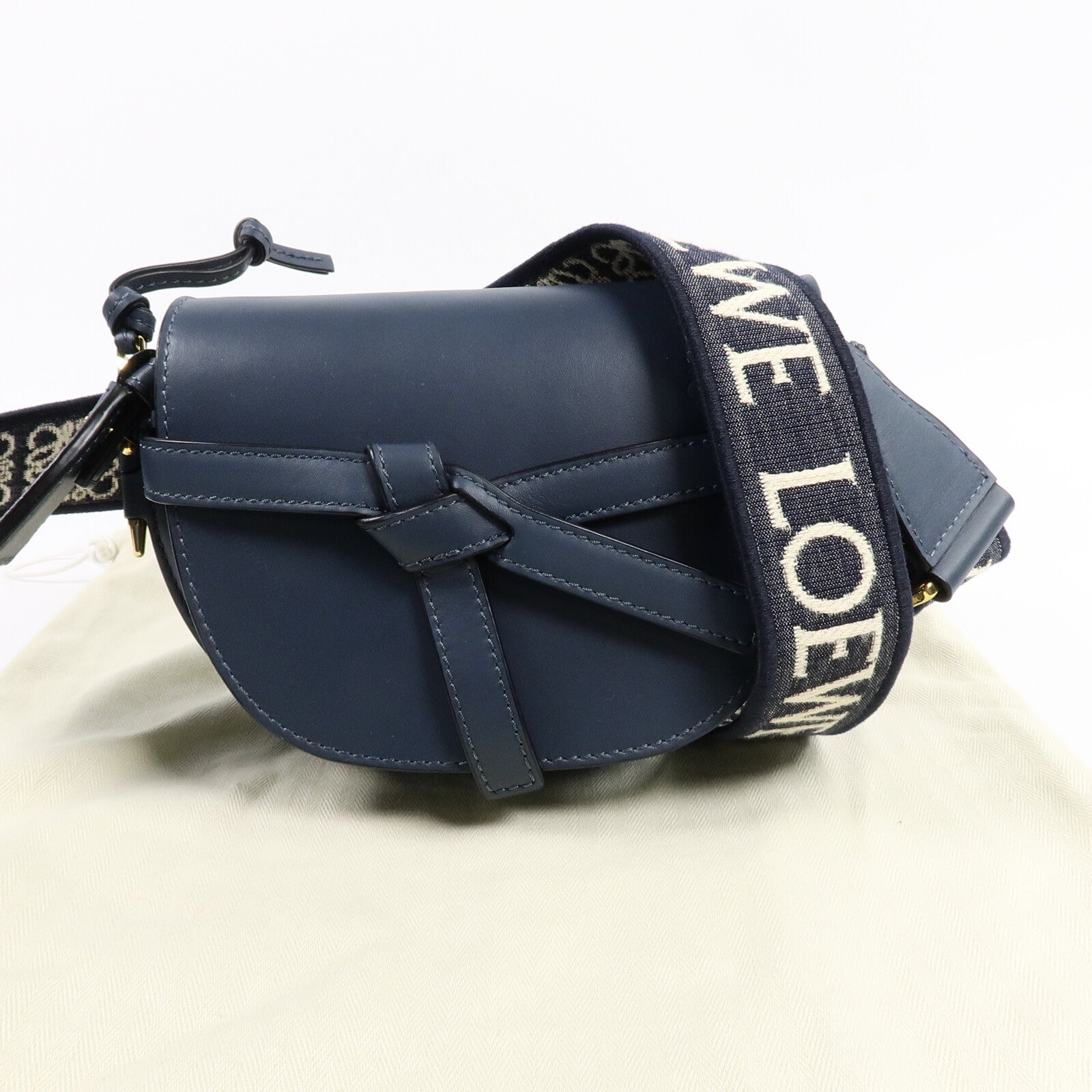 LOEWE 牛皮皮革Mini Gate肩背袋