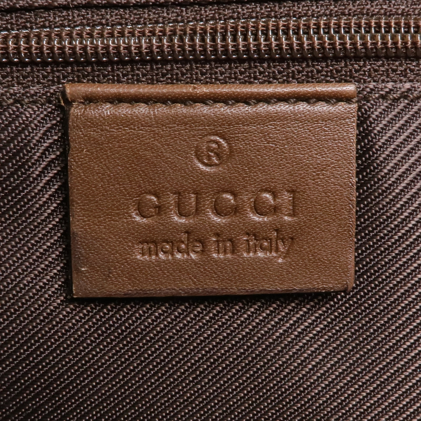 GUCCI 帆布Shoulder Bag銀扣肩背袋