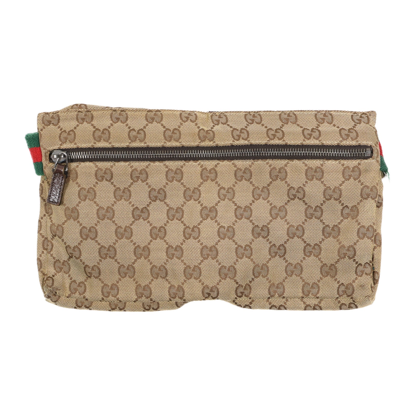 GUCCI 帆布Waits Bag銀扣腰包