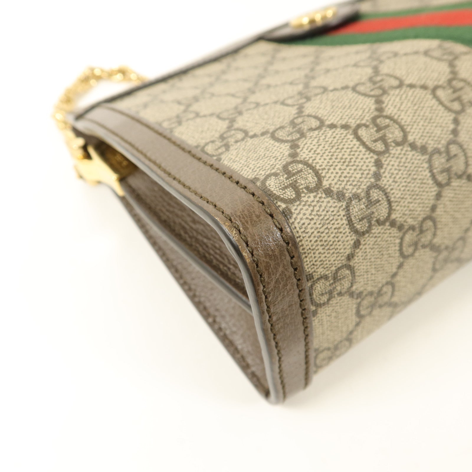 GUCCI 塗層帆布Ophidia GG Small鏈帶肩背袋