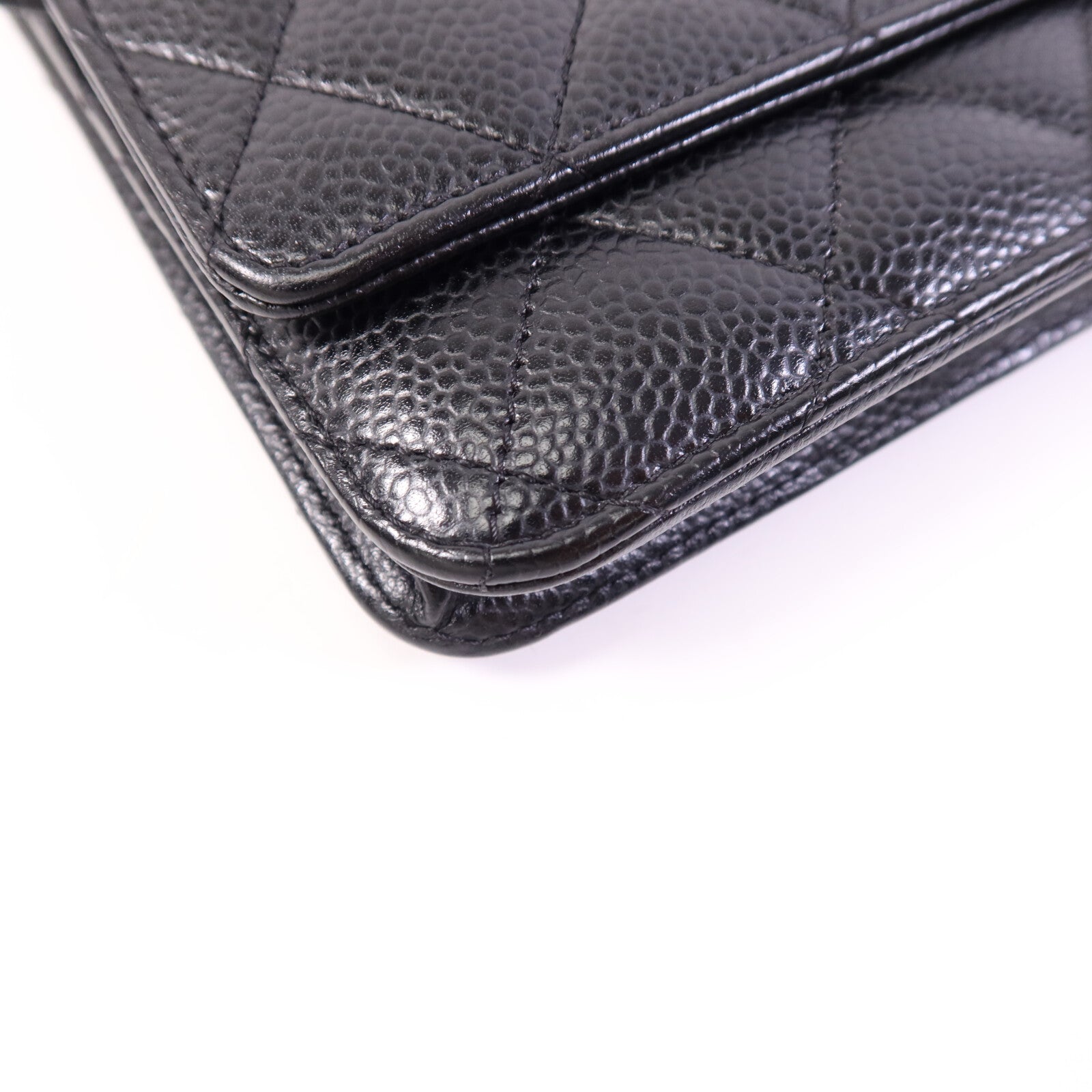 CHANEL 牛皮皮革WOC Wallet On Chain金扣鏈帶肩背袋