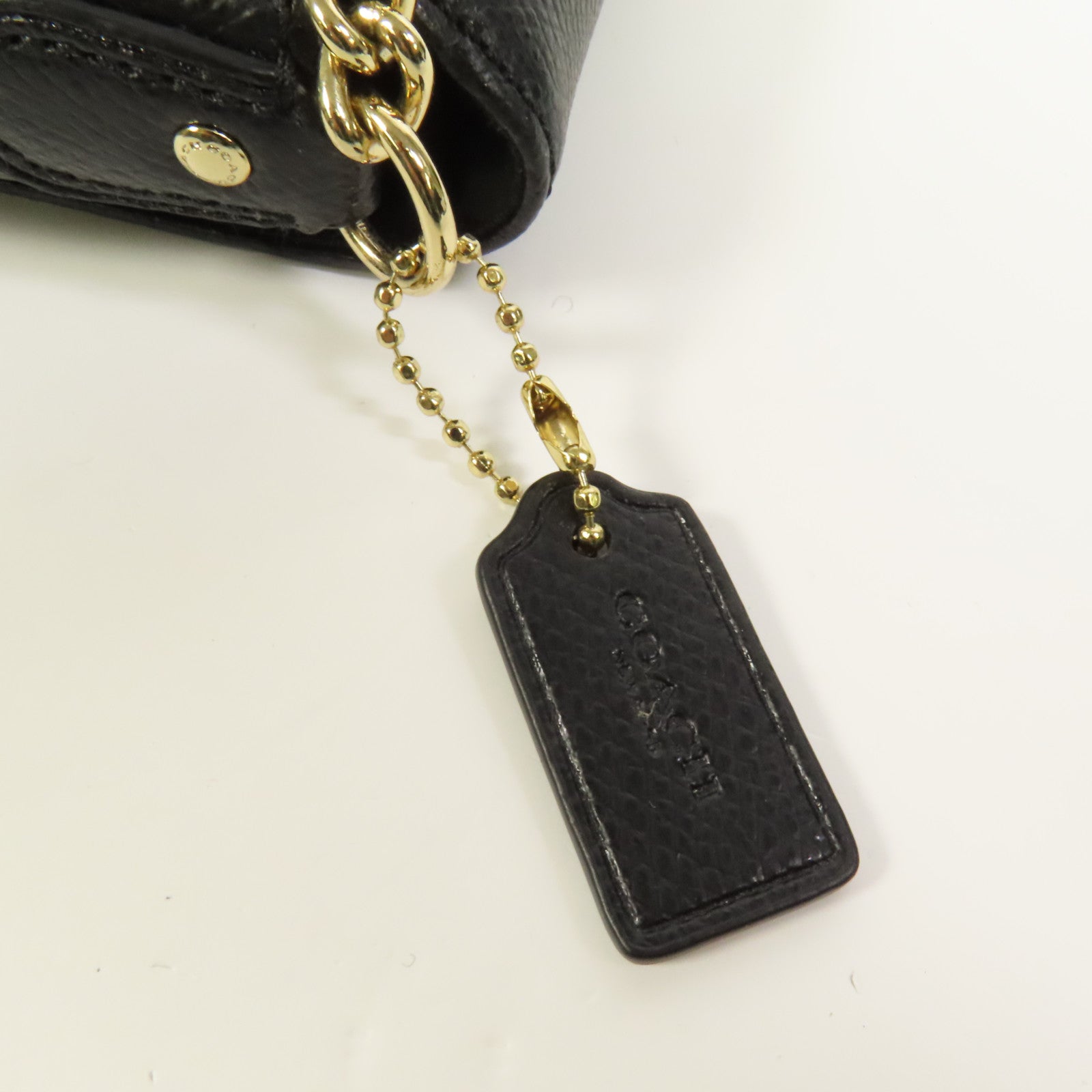 COACH 牛皮皮革Mini Ruby金扣手挽肩背兩用袋