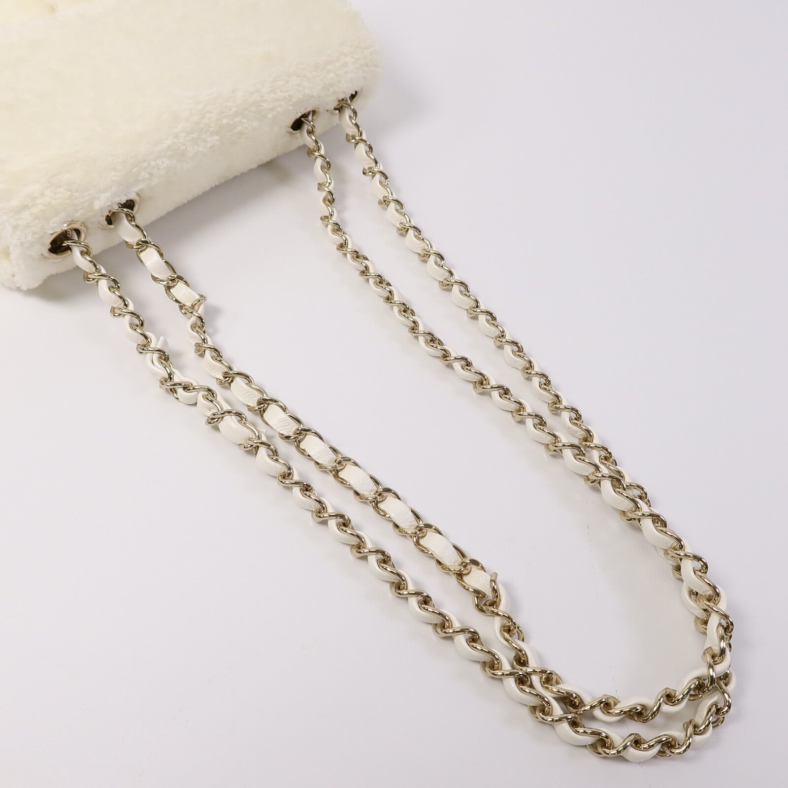 CHANEL 珠片Mini Classic 20鏈帶肩背袋