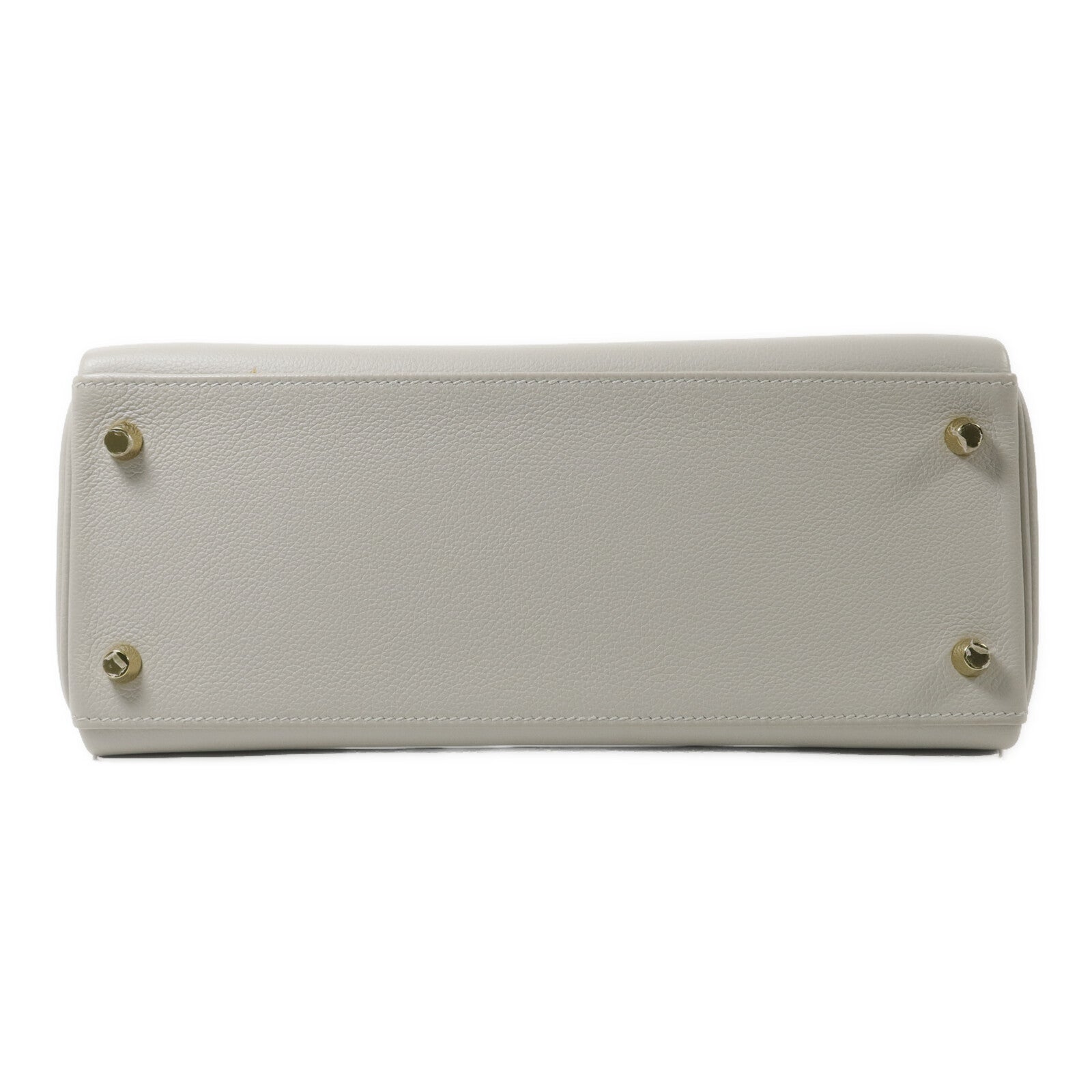 HERMES Togo皮革Kelly 28手挽肩背兩用袋Gris Pâle