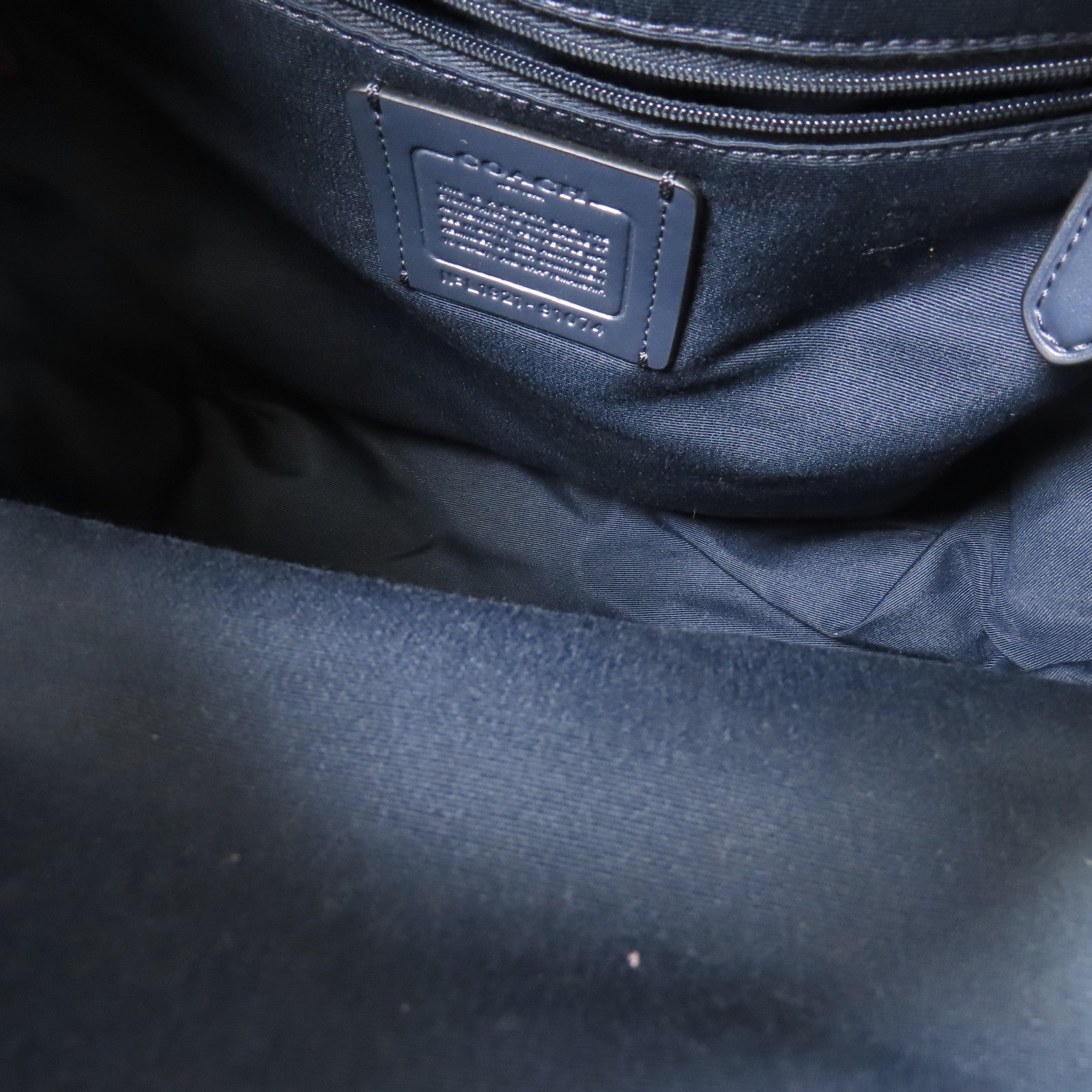 COACH 牛皮皮革/PVC Backpack銀扣背包