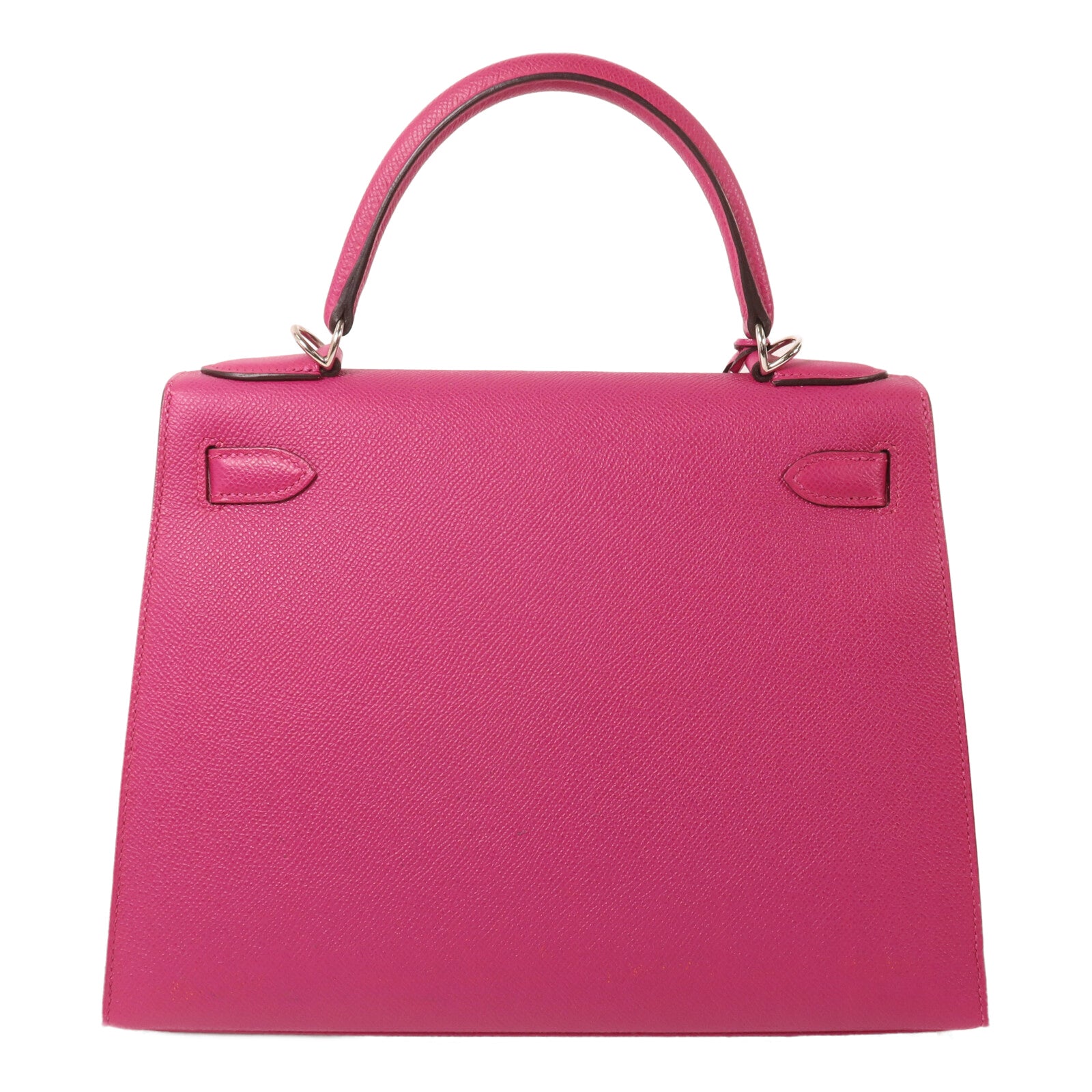 HERMES Epsom皮革Kelly 28手挽肩背兩用袋Rose Purple