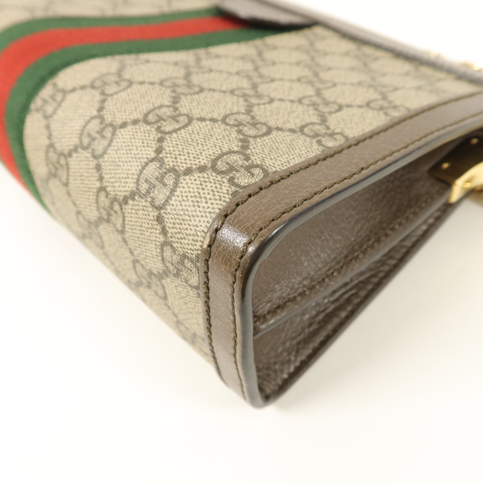 GUCCI 塗層帆布Ophidia GG Small鏈帶肩背袋
