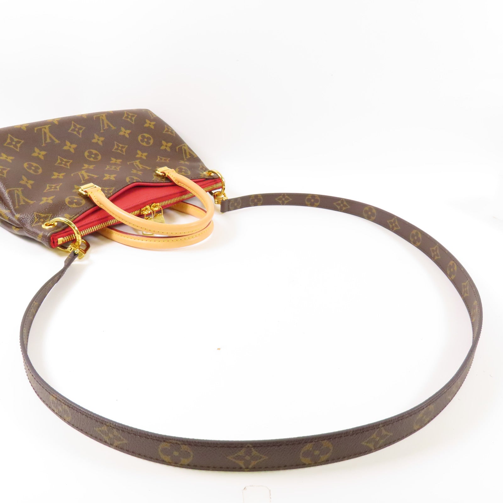 LOUIS VUITTON Monogram Pallas BB金扣手挽肩背兩用袋