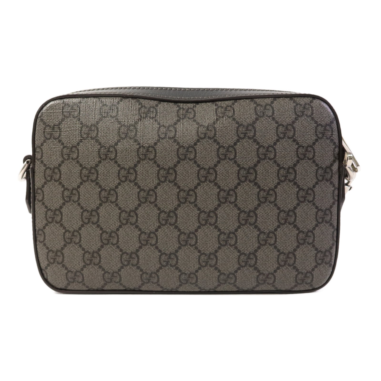 GUCCI 塗層帆布Ophidia銀扣肩背袋