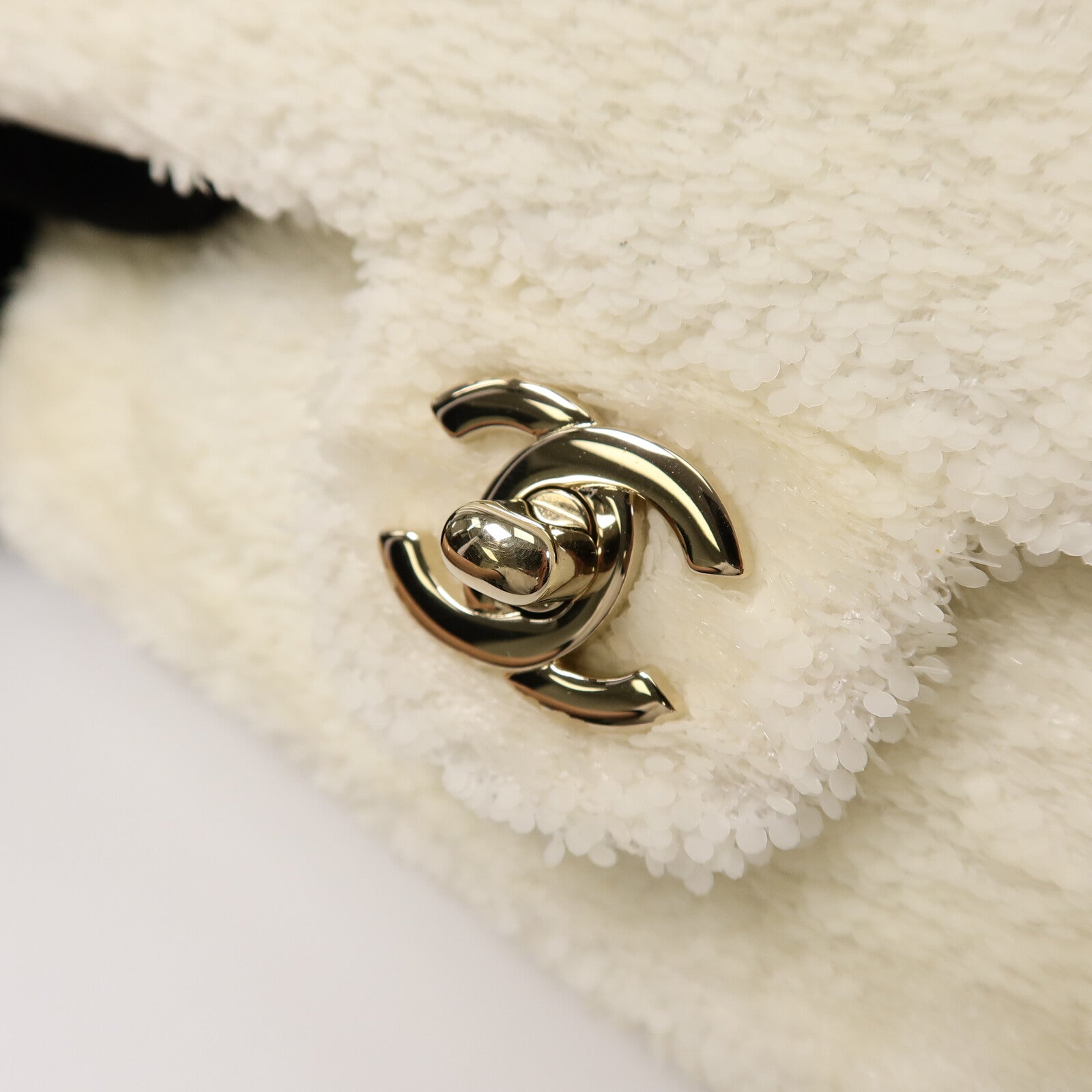 CHANEL 珠片Mini Classic 20鏈帶肩背袋