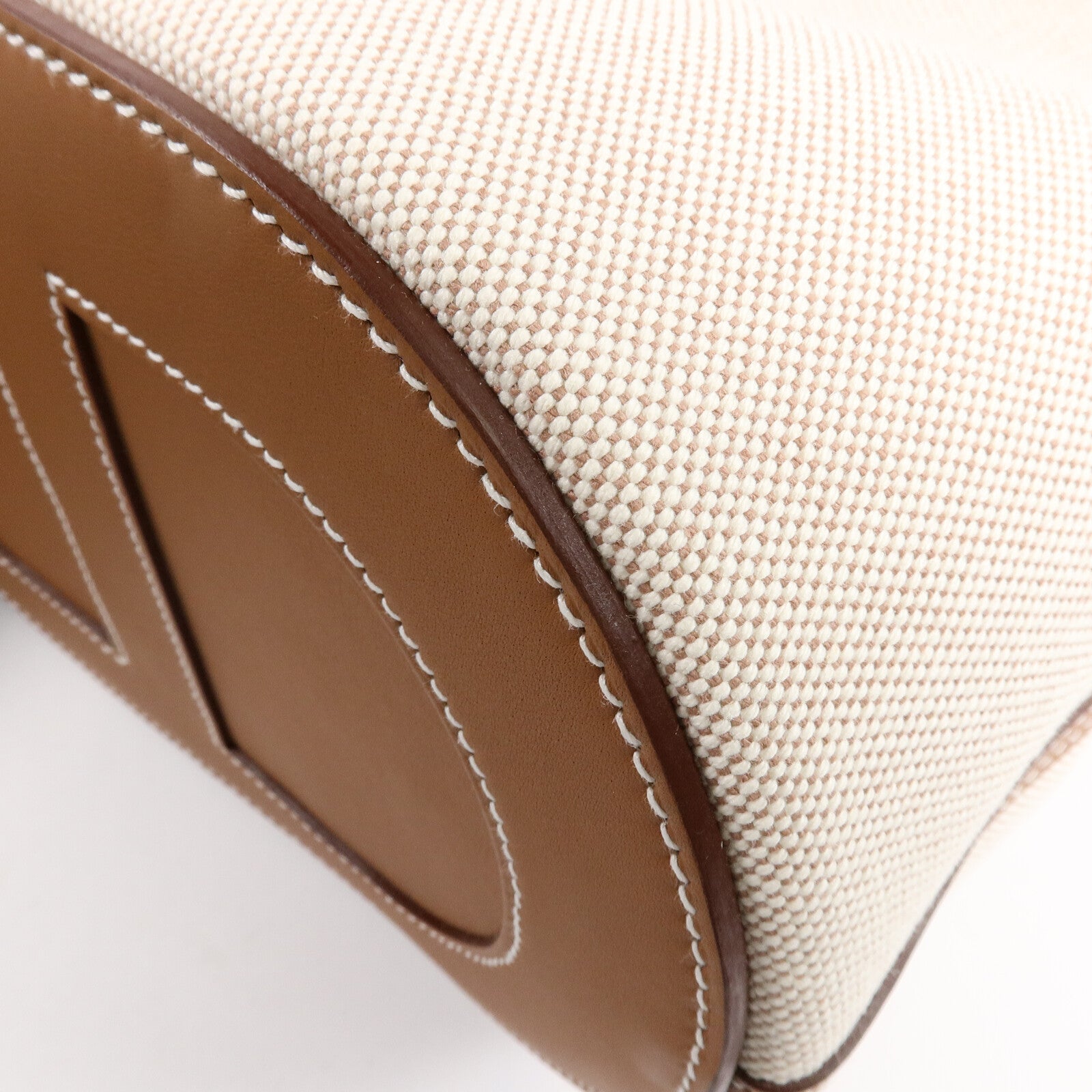 HERMES Toile H/Swift皮革In The Loop 23手挽袋Gold