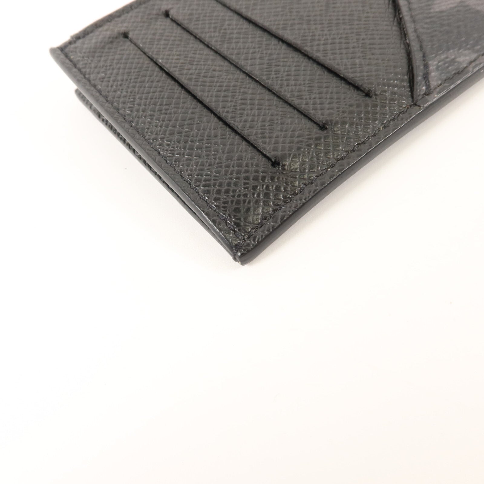 LOUIS VUITTON Monogram Eclipse/Taiga Coin Card Holder銀扣零錢包/卡片套