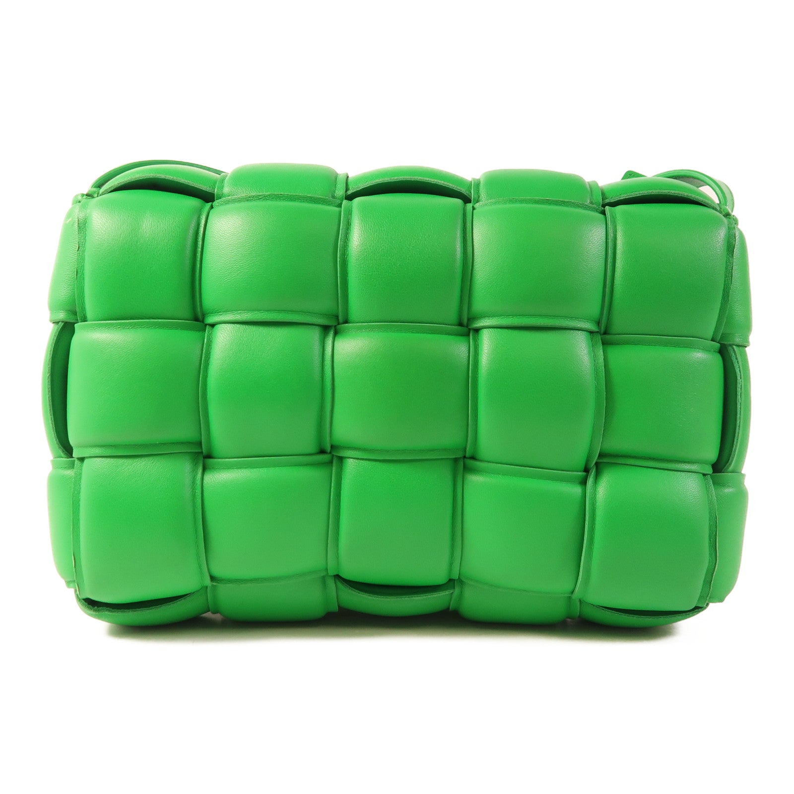 BOTTEGA VENETA 皮革Padded Cassette銀扣肩背袋