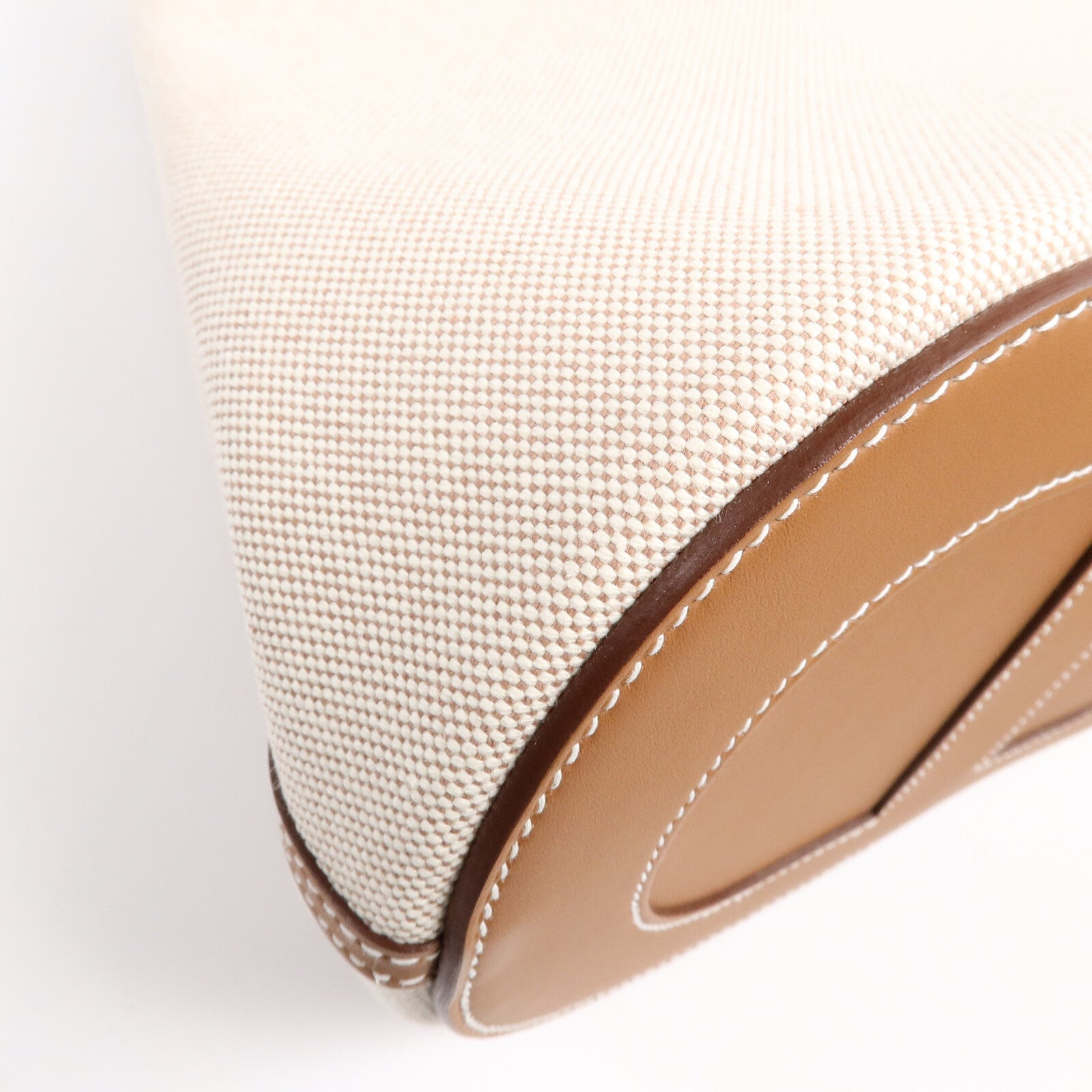 HERMES Toile H/Swift皮革In The Loop 23手挽袋Gold