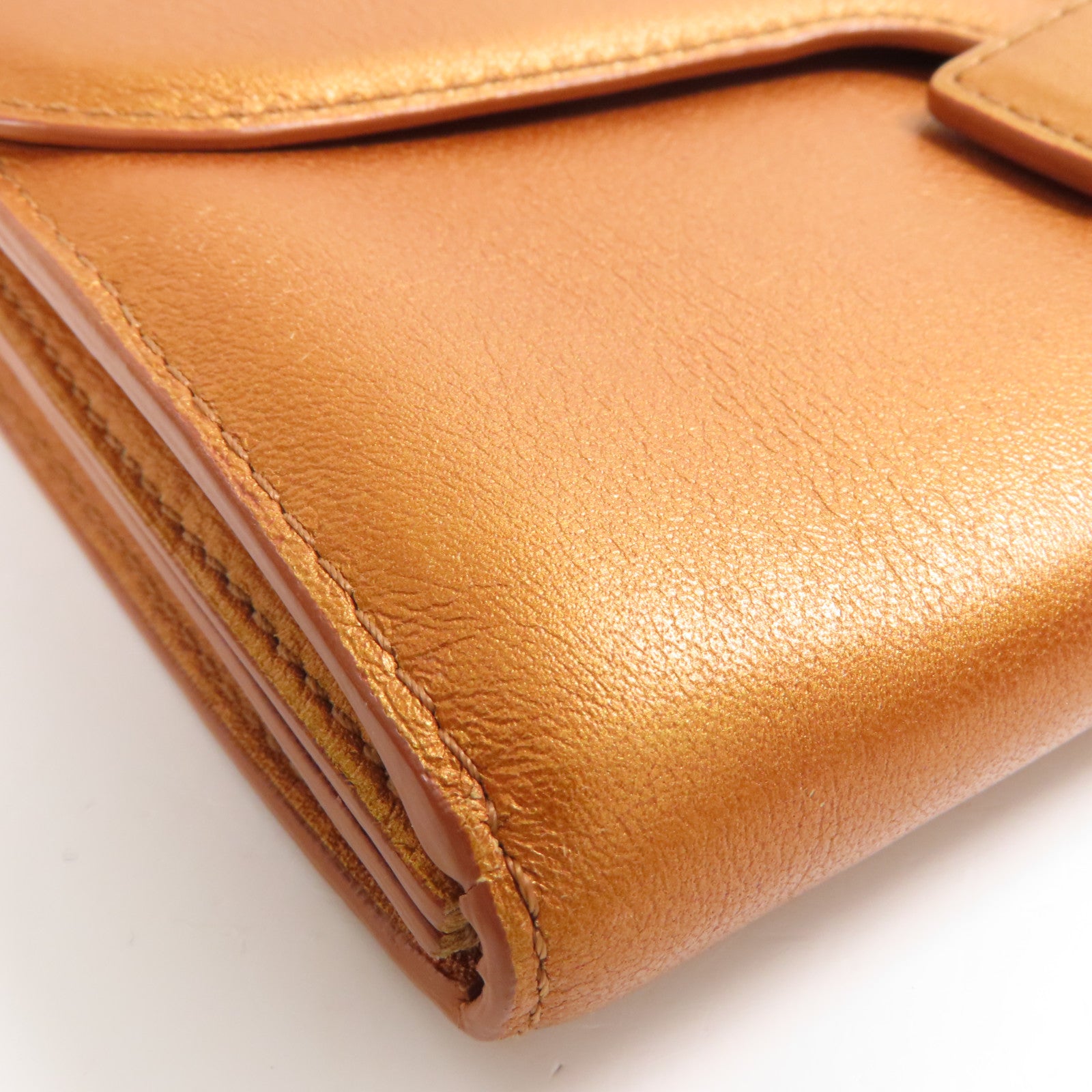 Delvaux 牛皮皮革Simplissime Long Wallet金扣長錢包