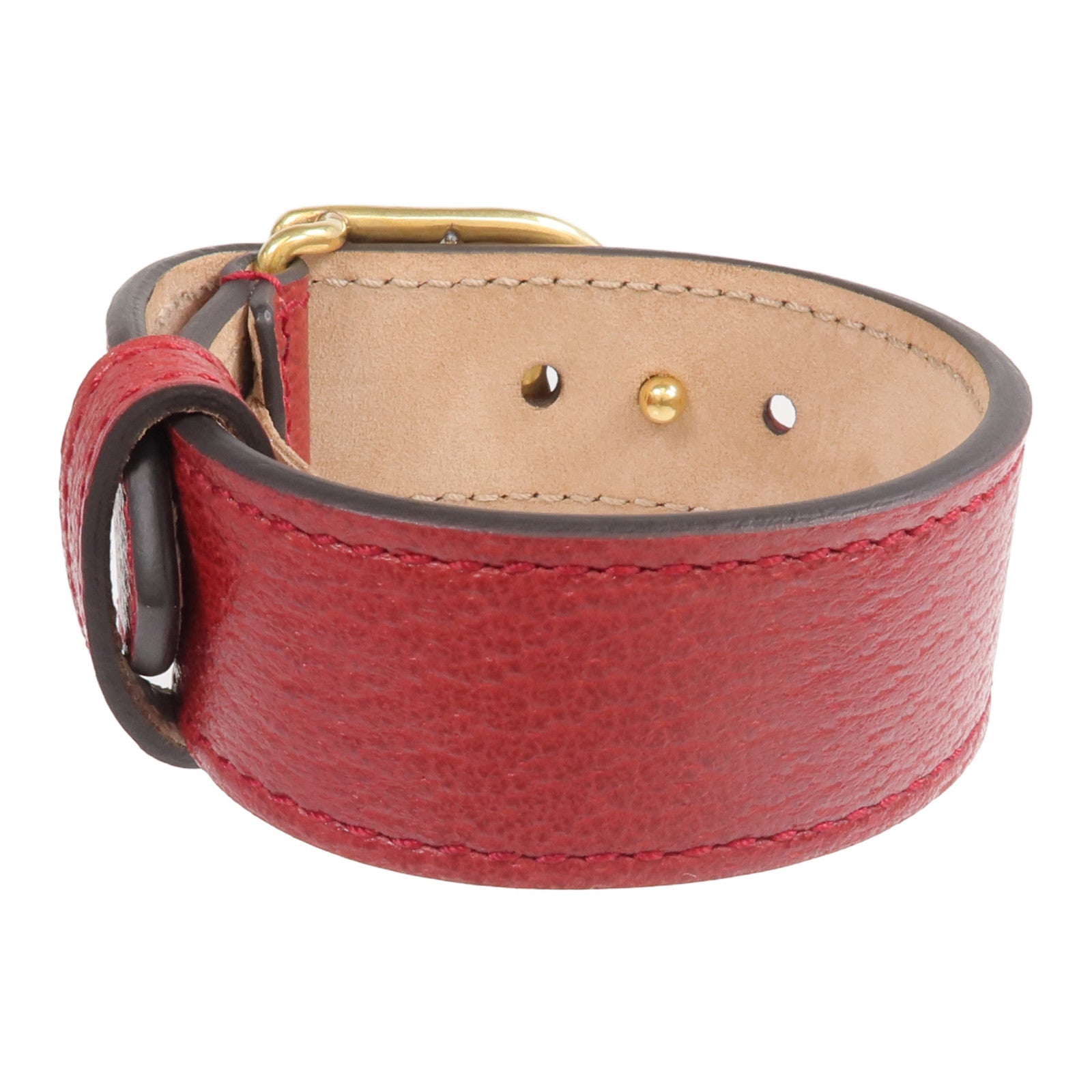 GUCCI 【激減優惠】牛皮皮革GG Marmont金扣手鏈