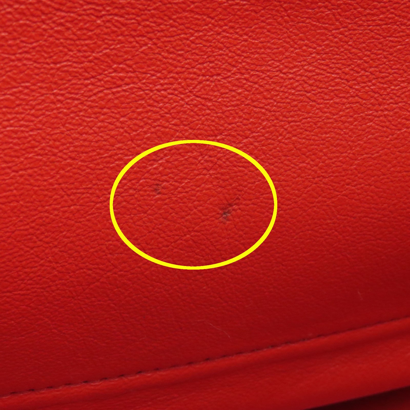 CELINE 牛皮皮革Trapeze銀扣手挽肩背兩用袋橙色