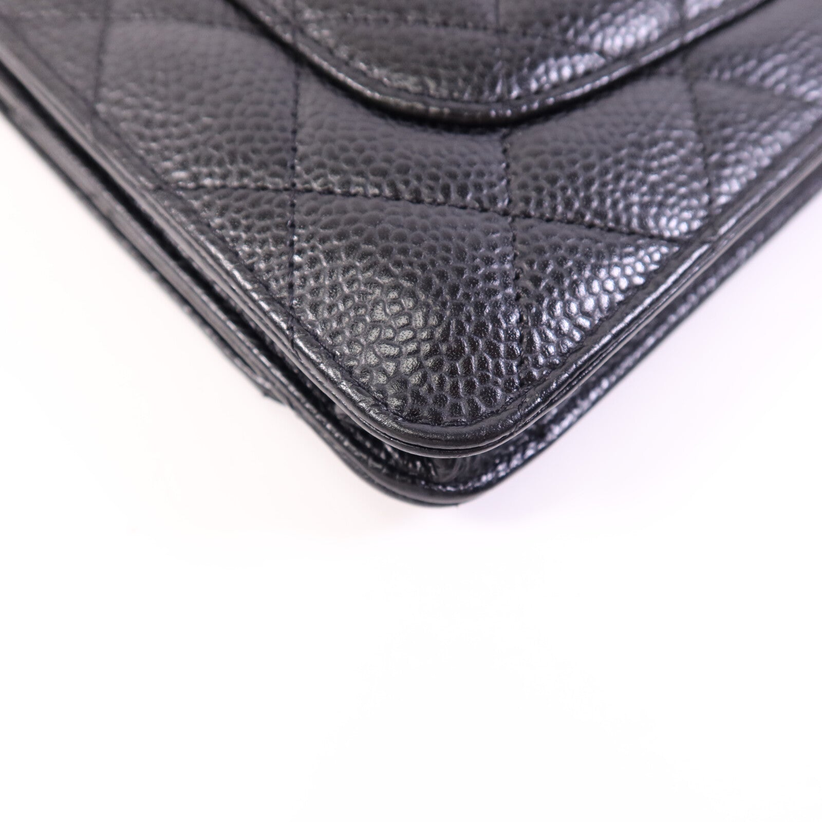 CHANEL 牛皮皮革WOC Wallet On Chain金扣鏈帶肩背袋