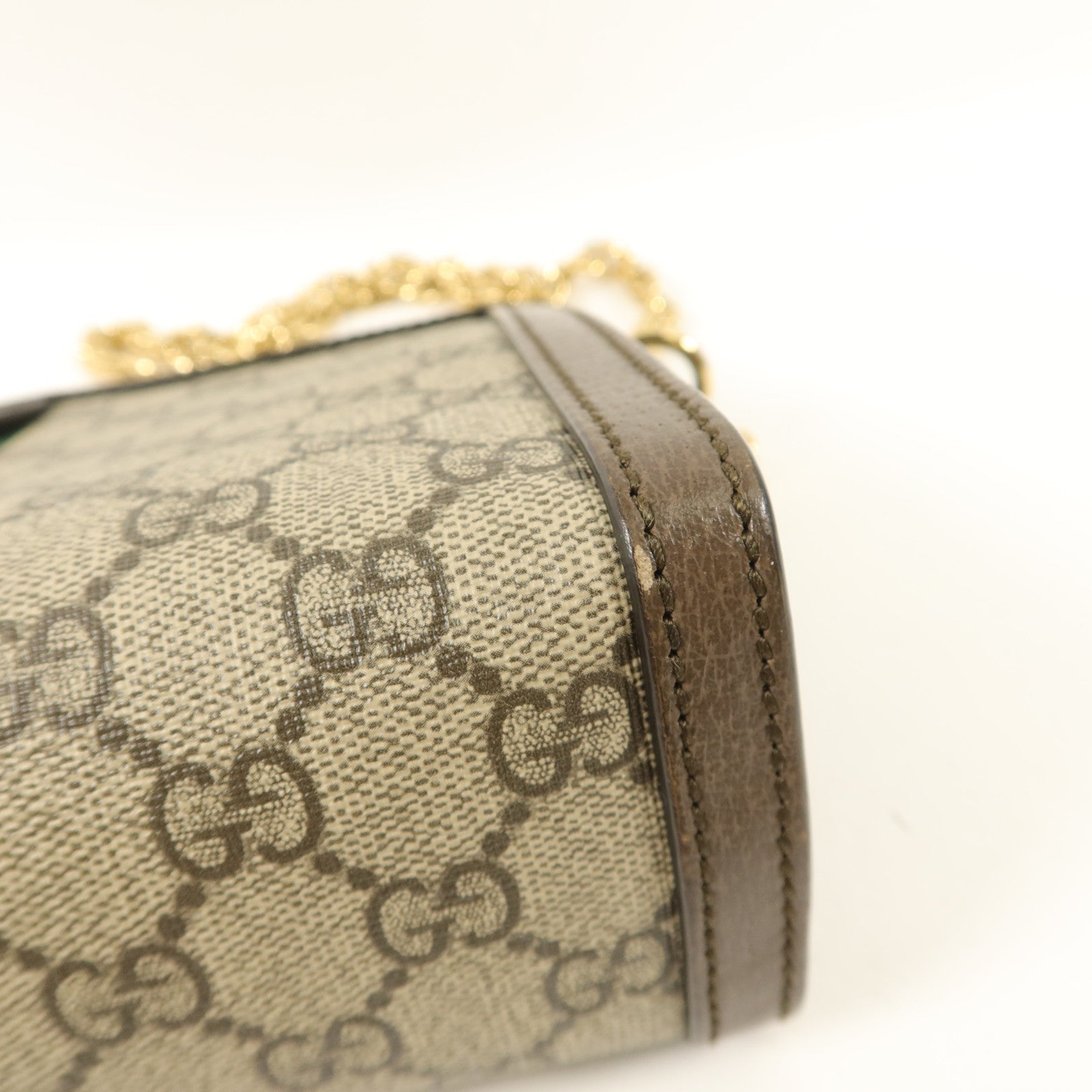 GUCCI 塗層帆布Ophidia GG Small鏈帶肩背袋