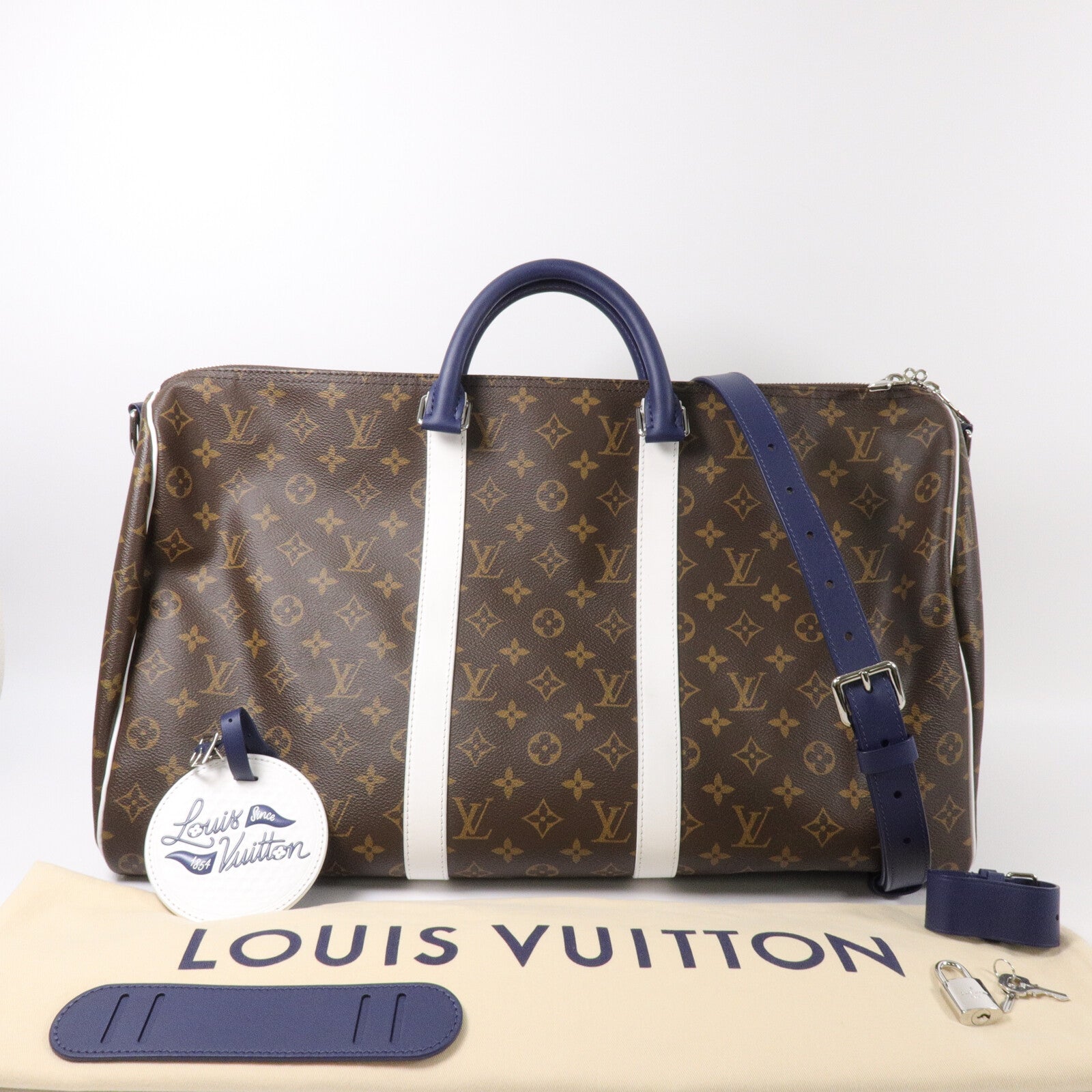 LOUIS VUITTON Monogram Keepall 50手挽肩背兩用袋