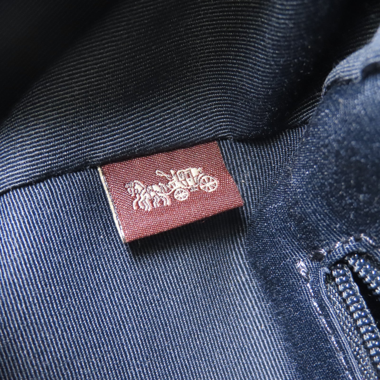 COACH 牛皮皮革/PVC Backpack銀扣背包