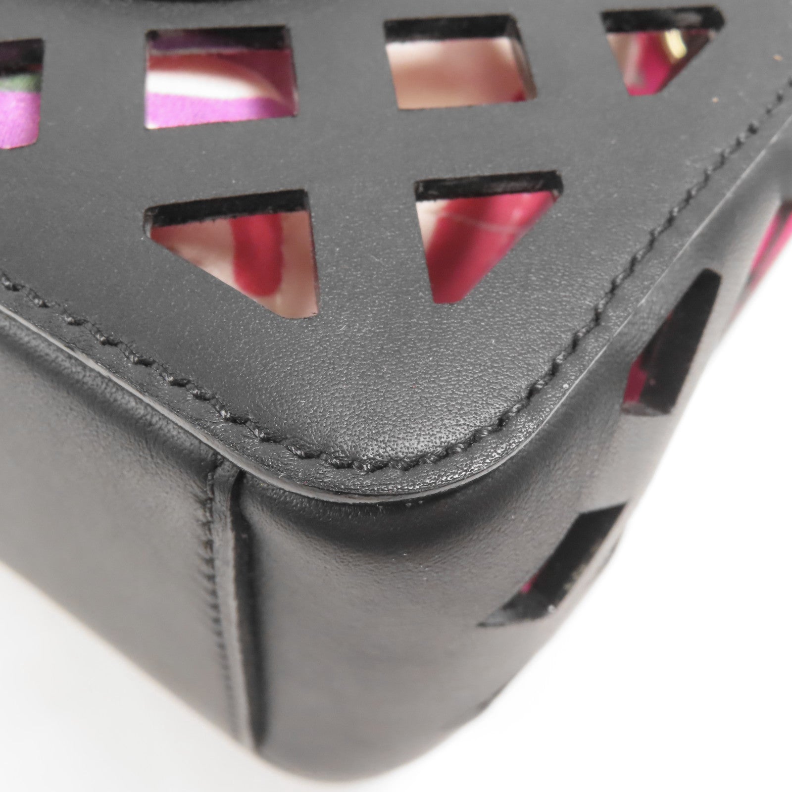 CHANEL 牛皮皮革See Through Flap金扣鏈帶肩背袋