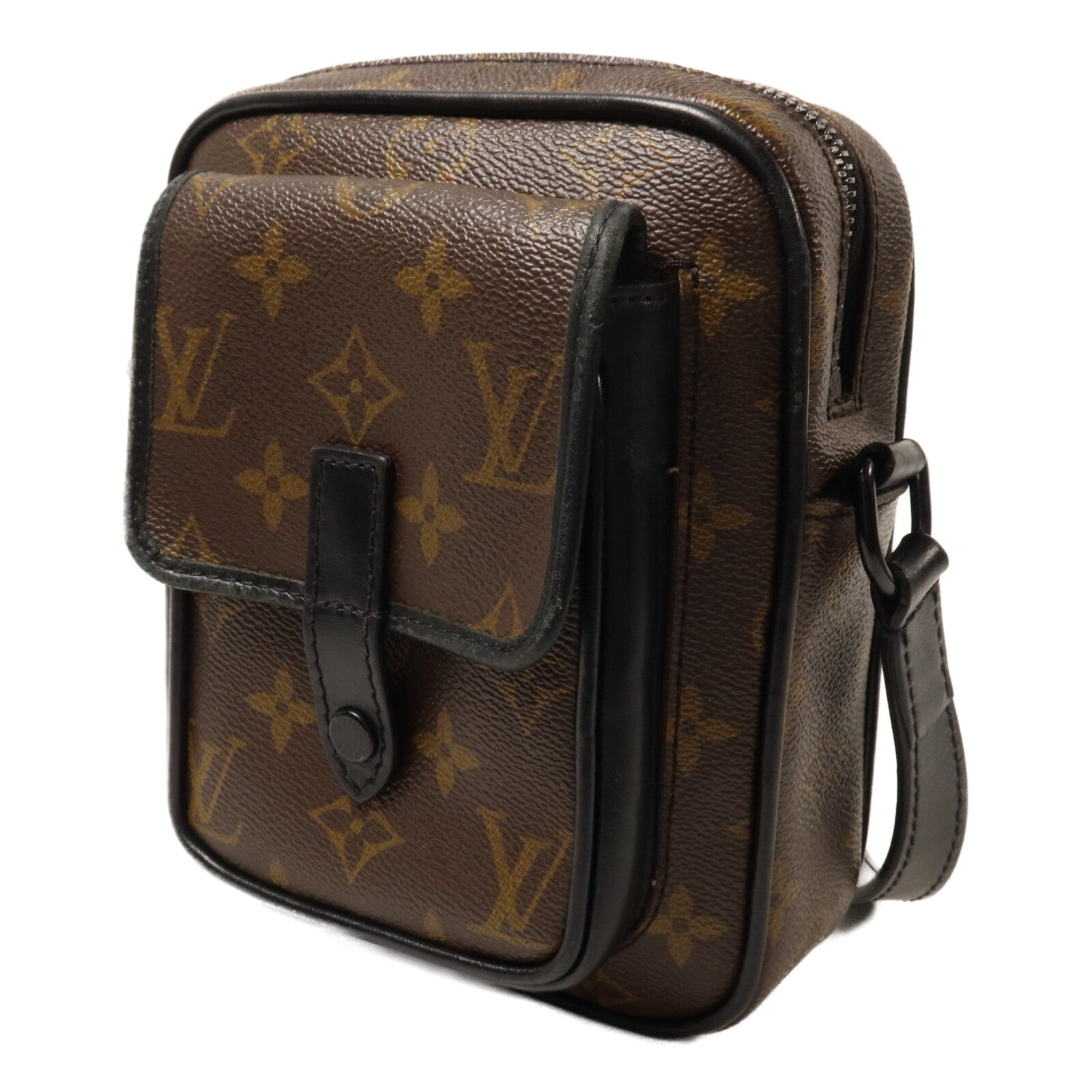 LOUIS VUITTON Monogram Macassar Christopher Wearable Wallet肩背袋