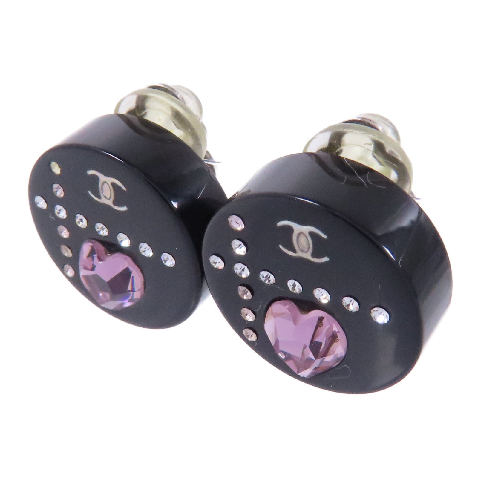 CHANEL 【激減優惠】PVC/金屬Earrings耳環銀色/黑色/粉紅色