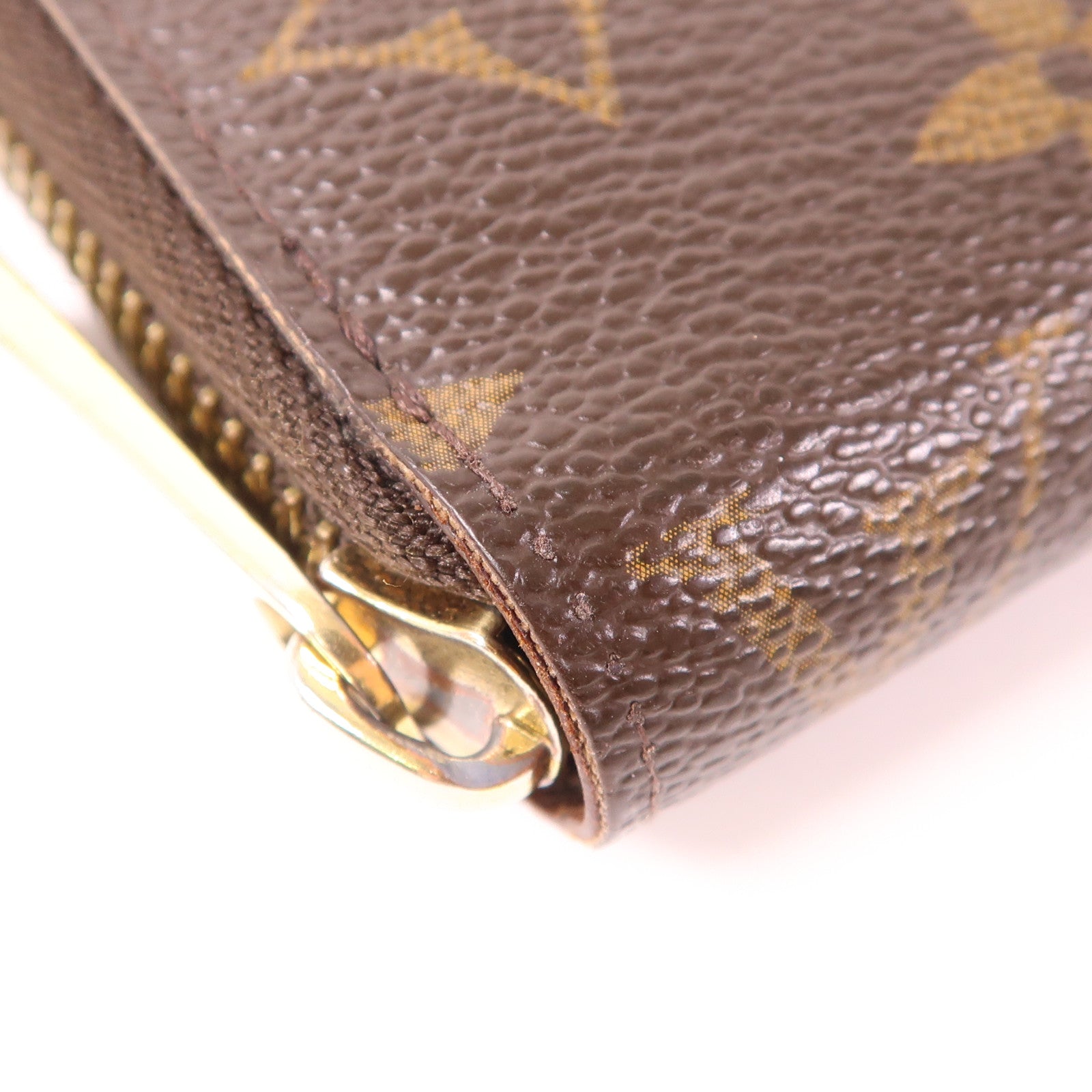 LOUIS VUITTON Monogram Zipper Long Wallet金扣長錢包