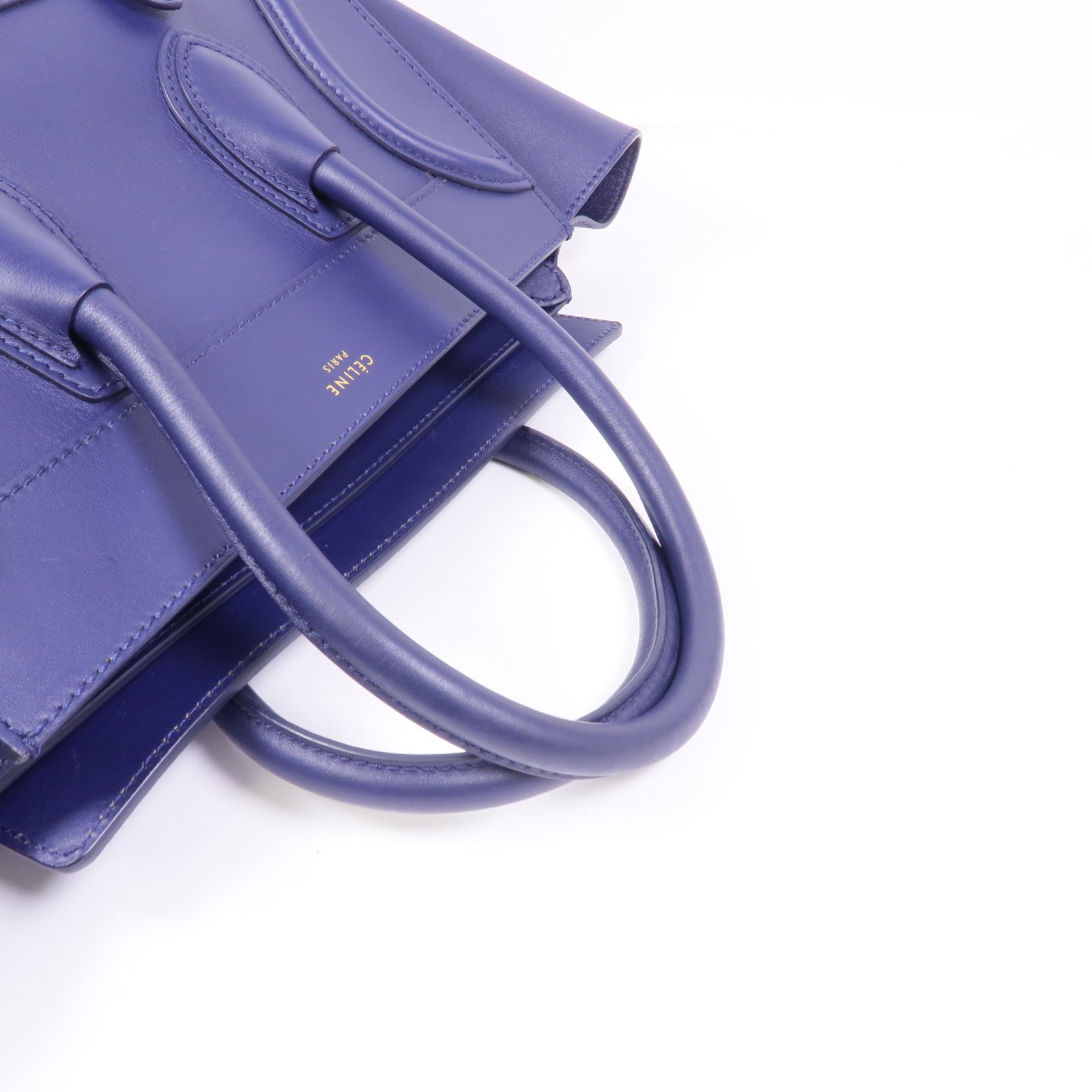 CELINE 牛皮皮革Micro Luggage金扣手挽袋